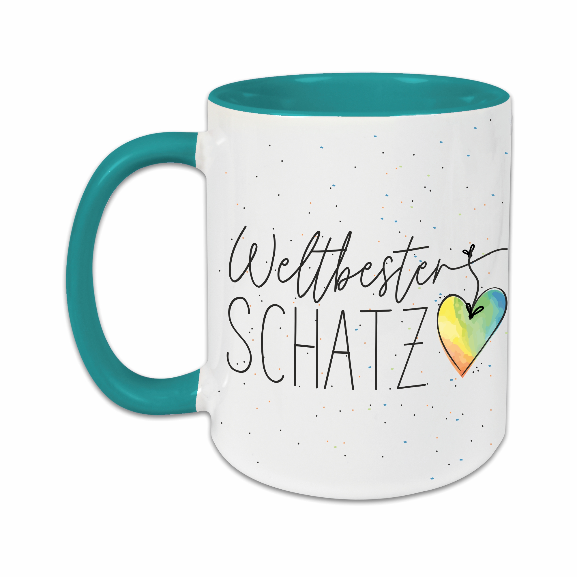 Tasse - Weltbester Schatz türkis