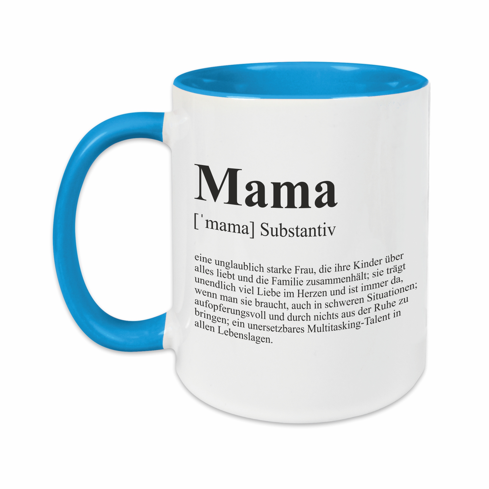 Tasse - Definition Mama hellblau – Ansicht 2 von 3