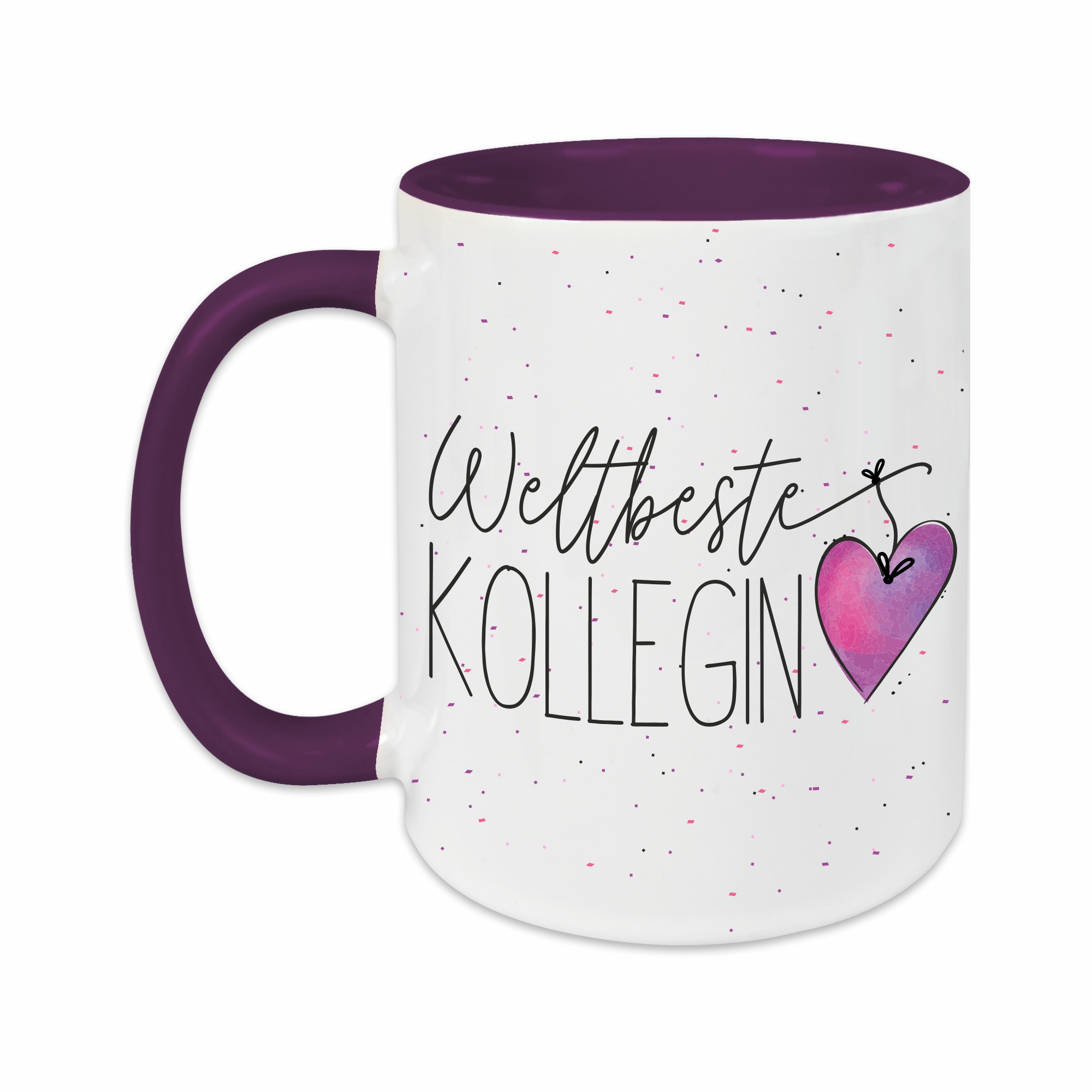Tasse - Weltbeste Kollegin lila – Ansicht 2 von 2