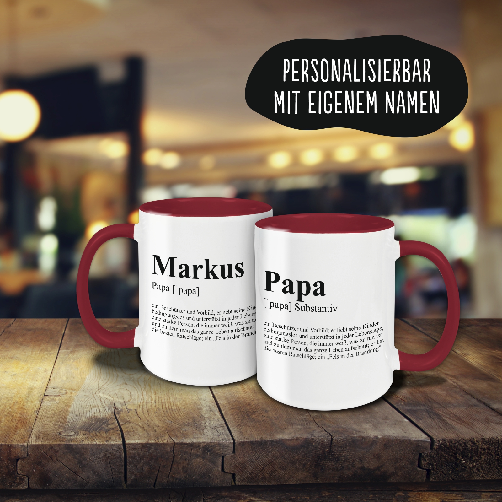Tasse - Definition Papa burgund