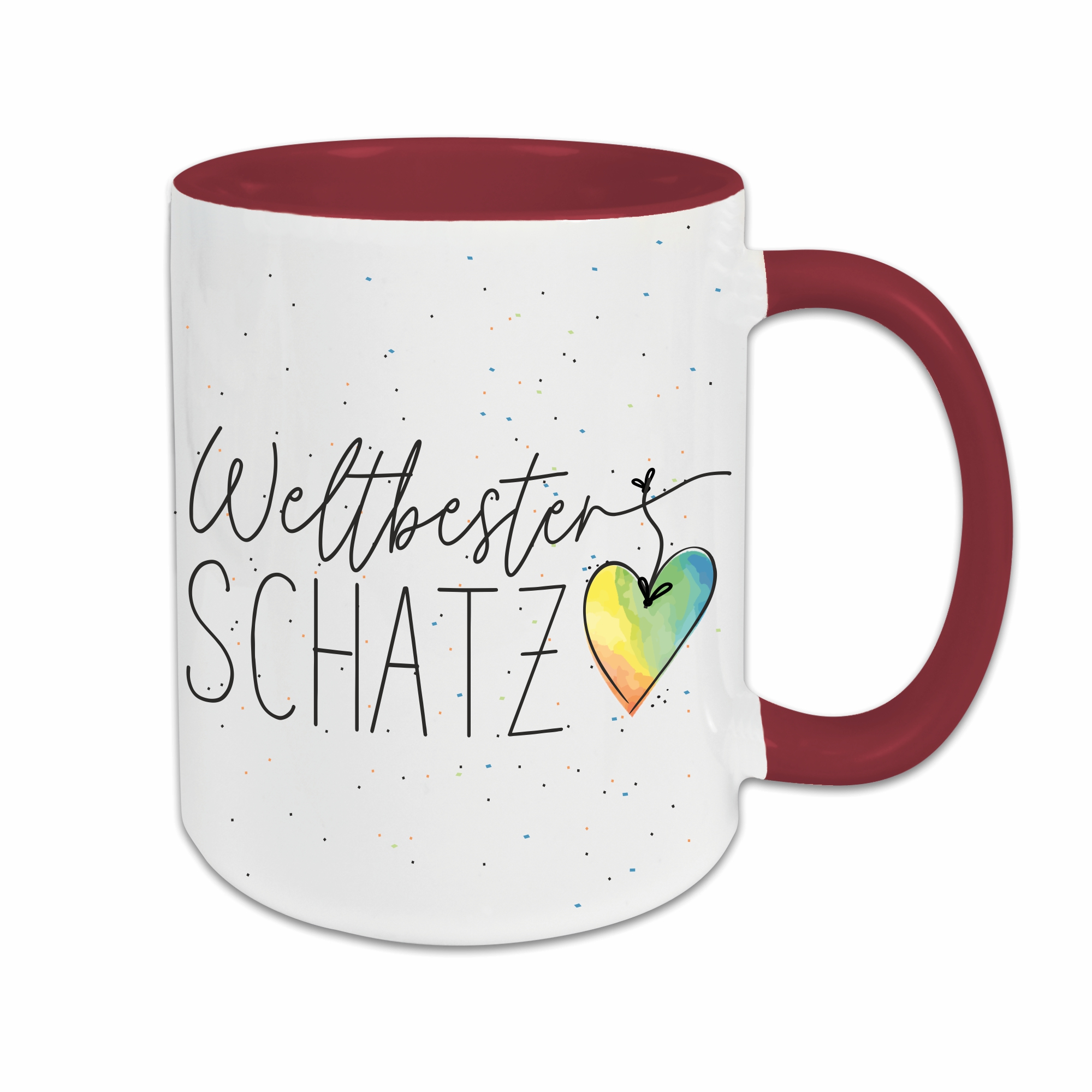 Tasse - Weltbester Schatz burgund