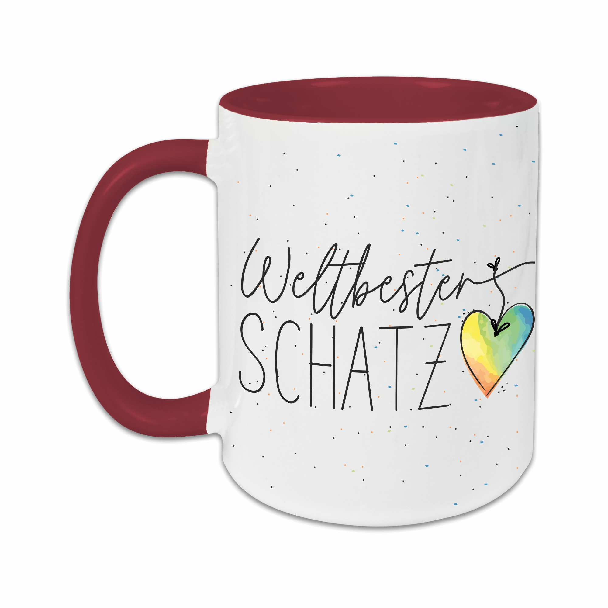 Tasse - Weltbester Schatz burgund