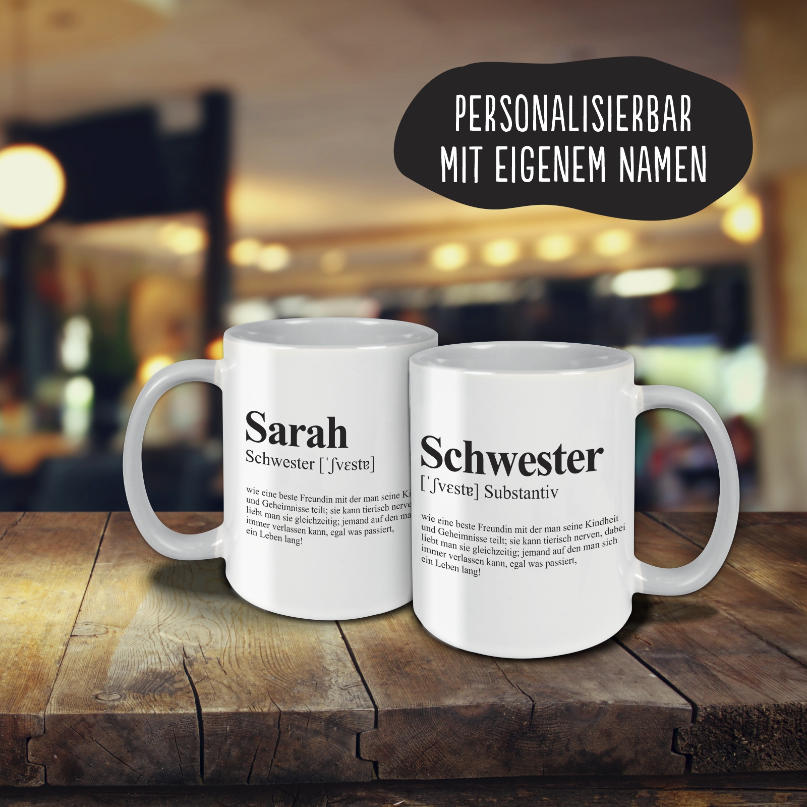 Tasse - Definition Schwester grau