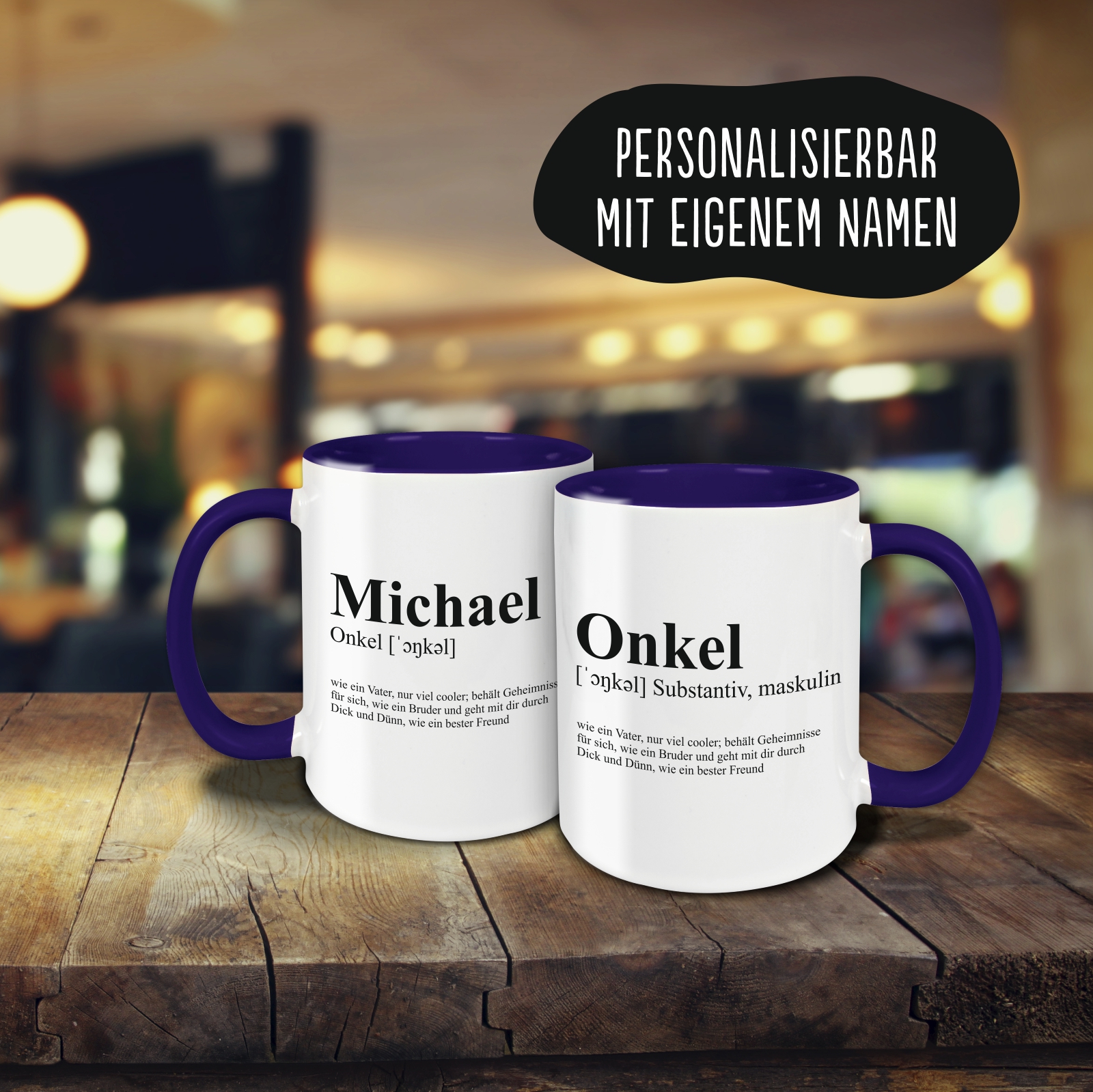 Tasse - Definition Onkel dunkelblau