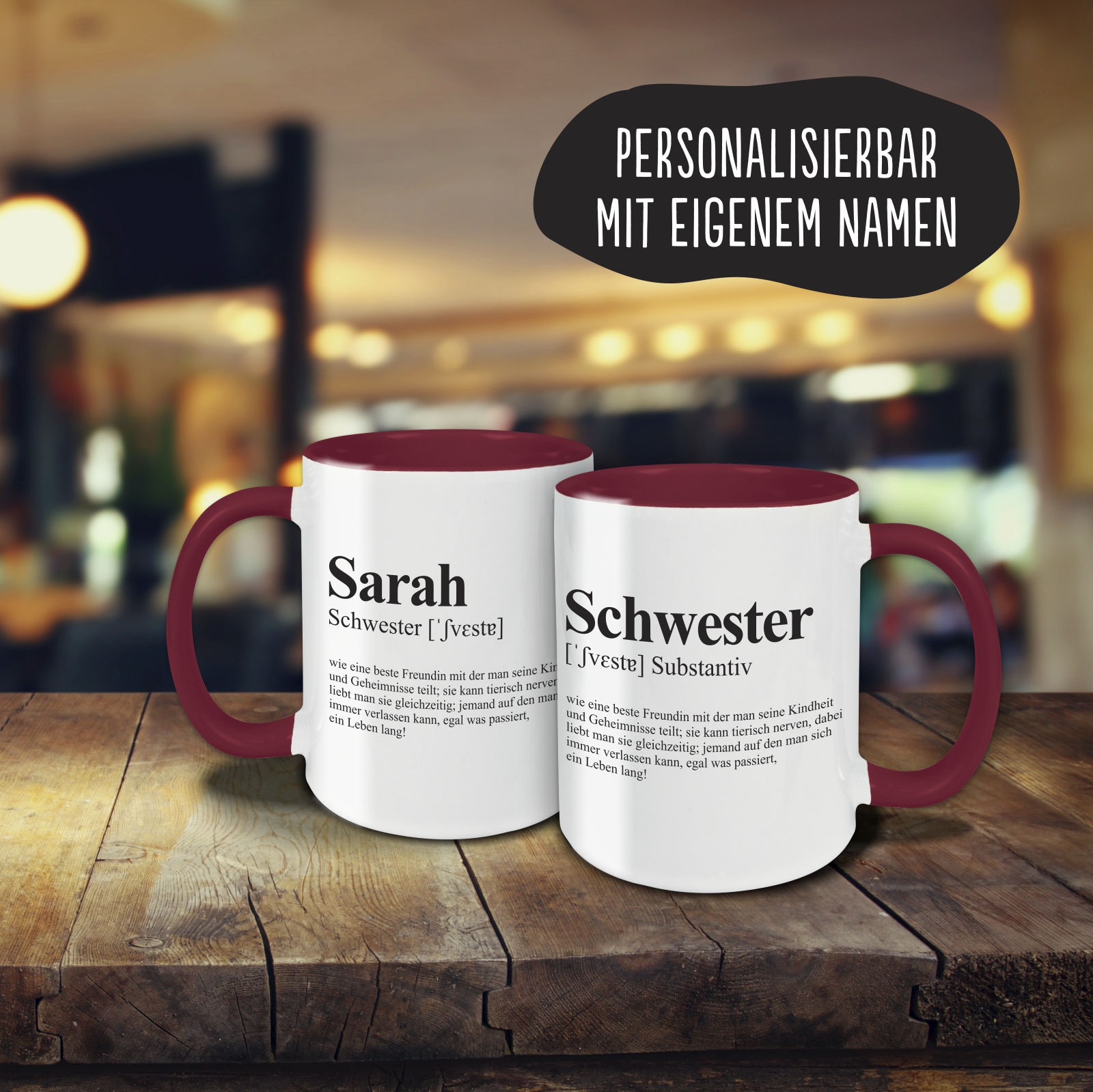 Tasse - Definition Schwester burgund