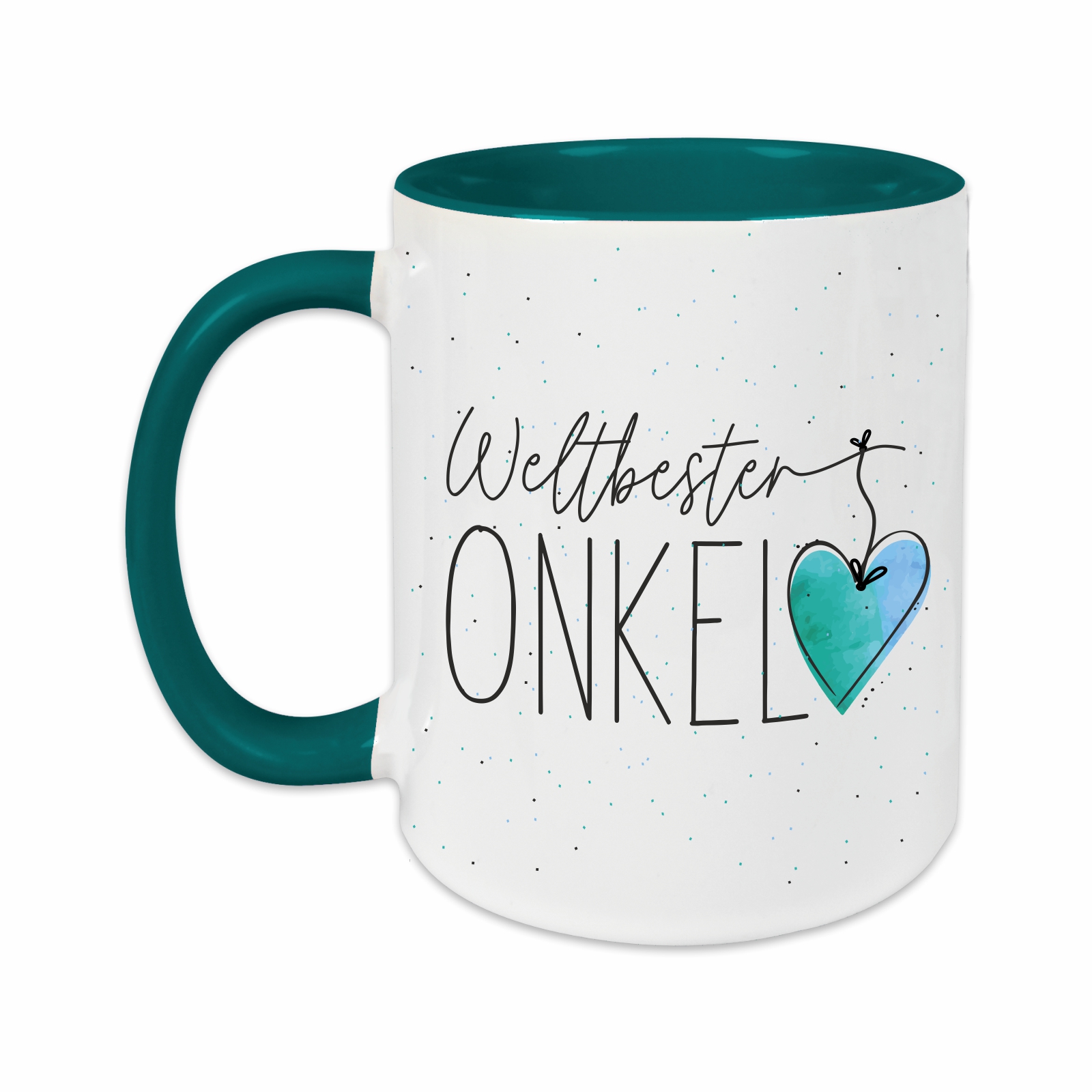 Tasse - Weltbester Onkel petrol – Ansicht 2 von 3