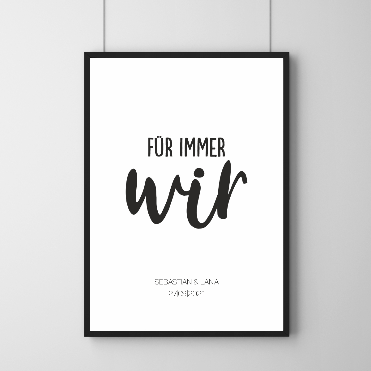 Poster - Für immer wir - Personalisierbar