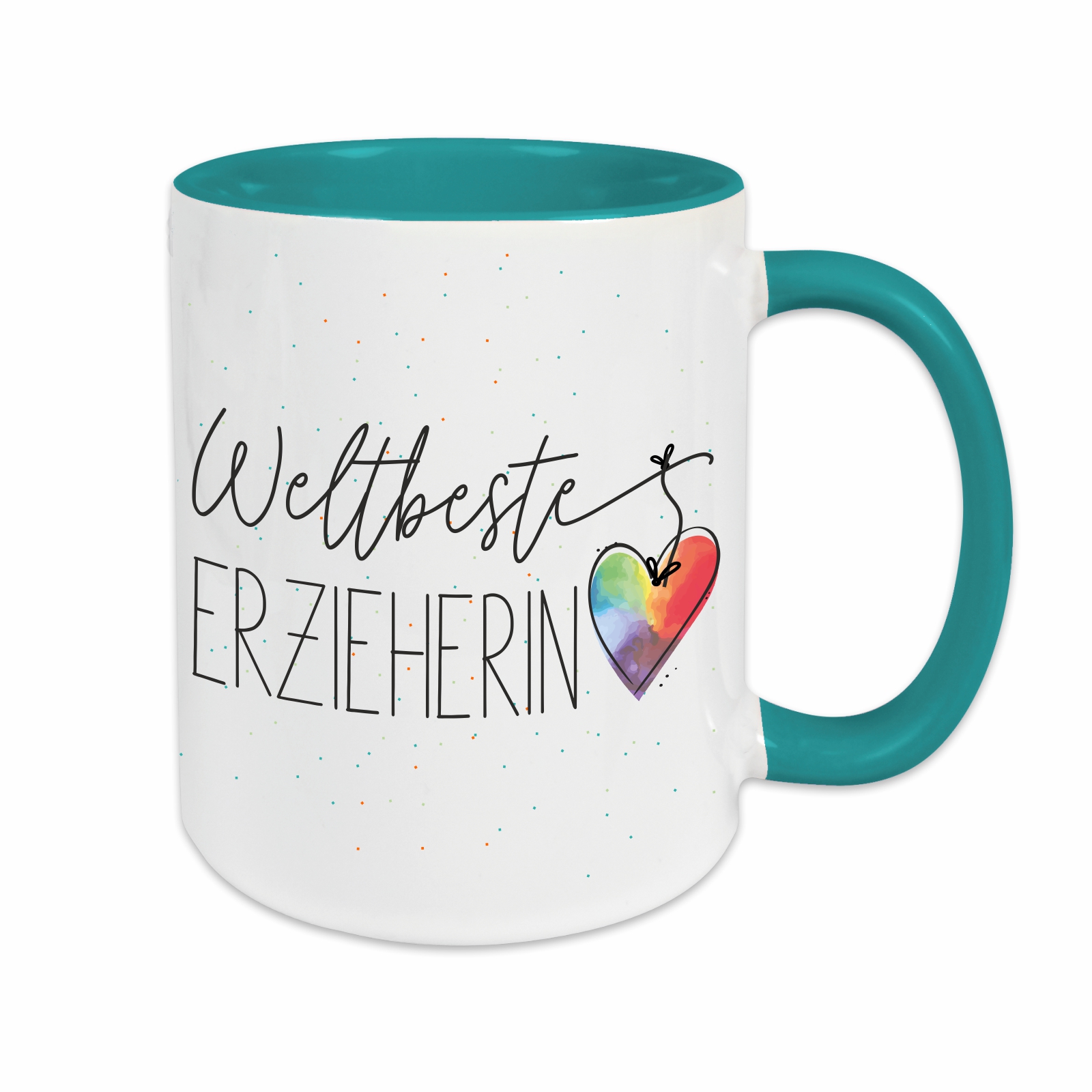 Tasse - Weltbeste Erzieherin türkis
