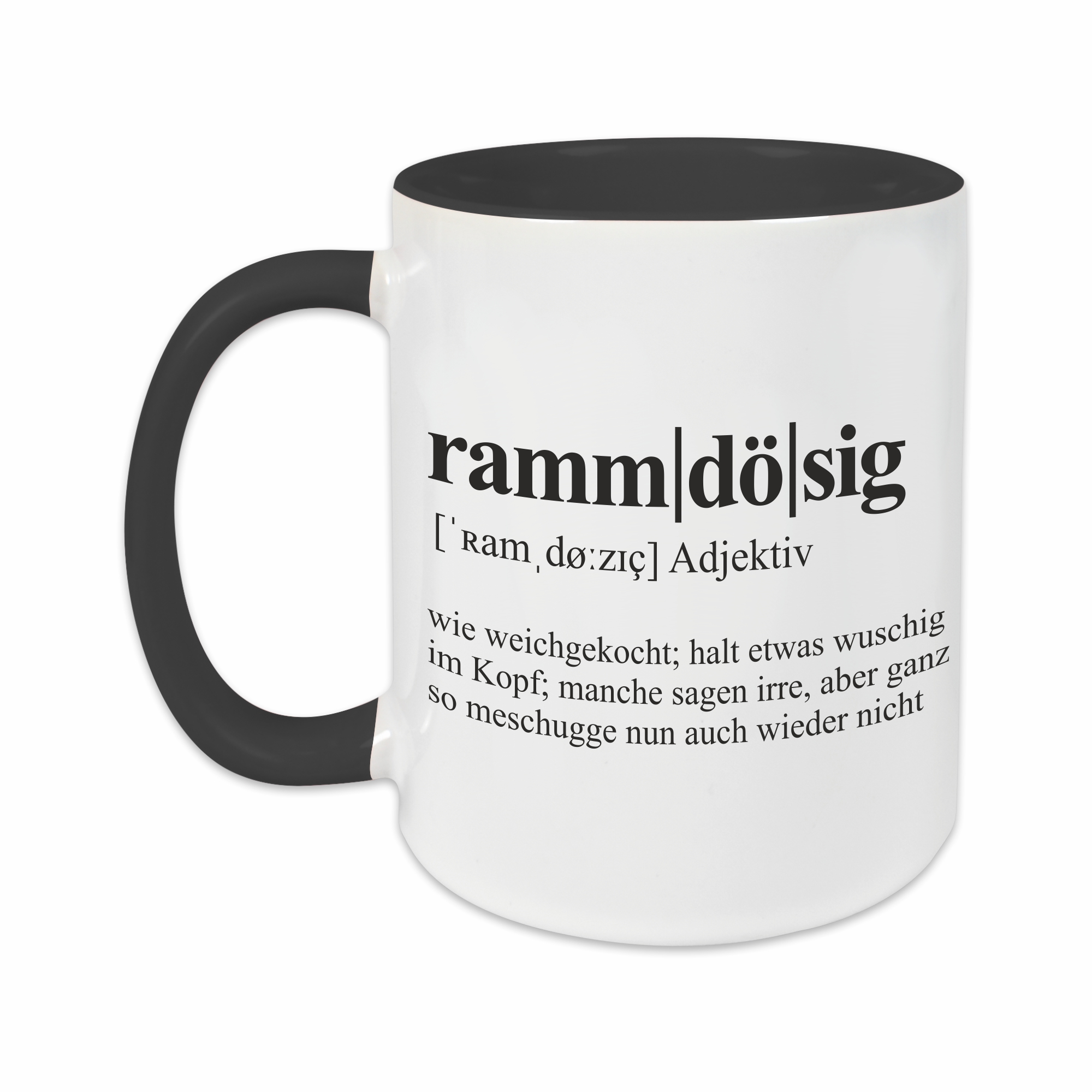Tasse - Definition Rammdösig schwarz