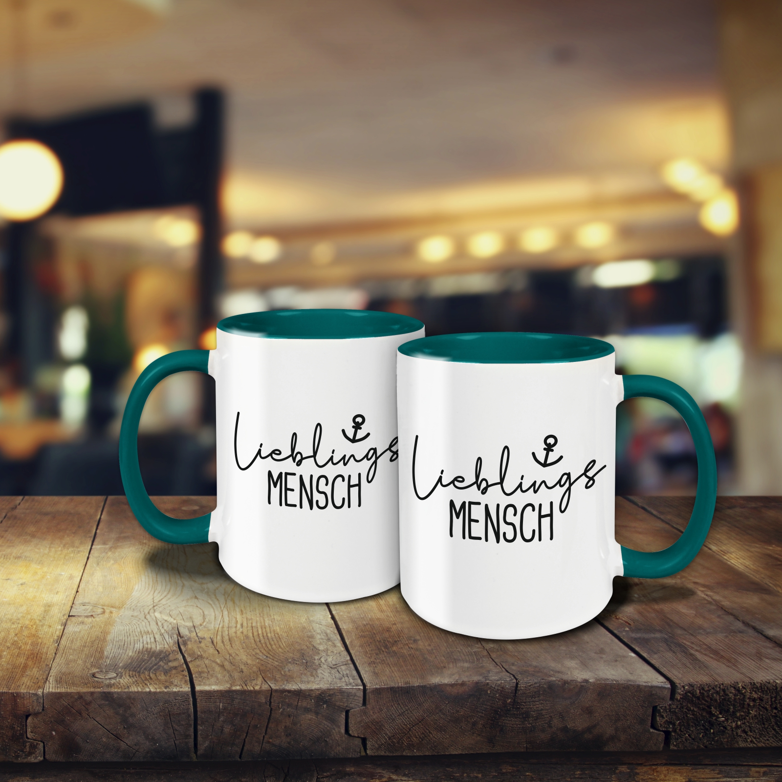 Tasse - Lieblingsmensch petrol