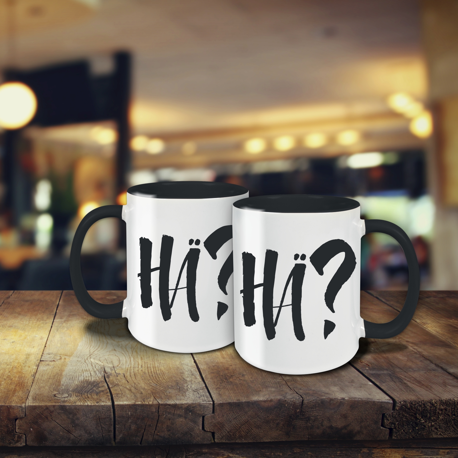 Tasse - Hä? schwarz