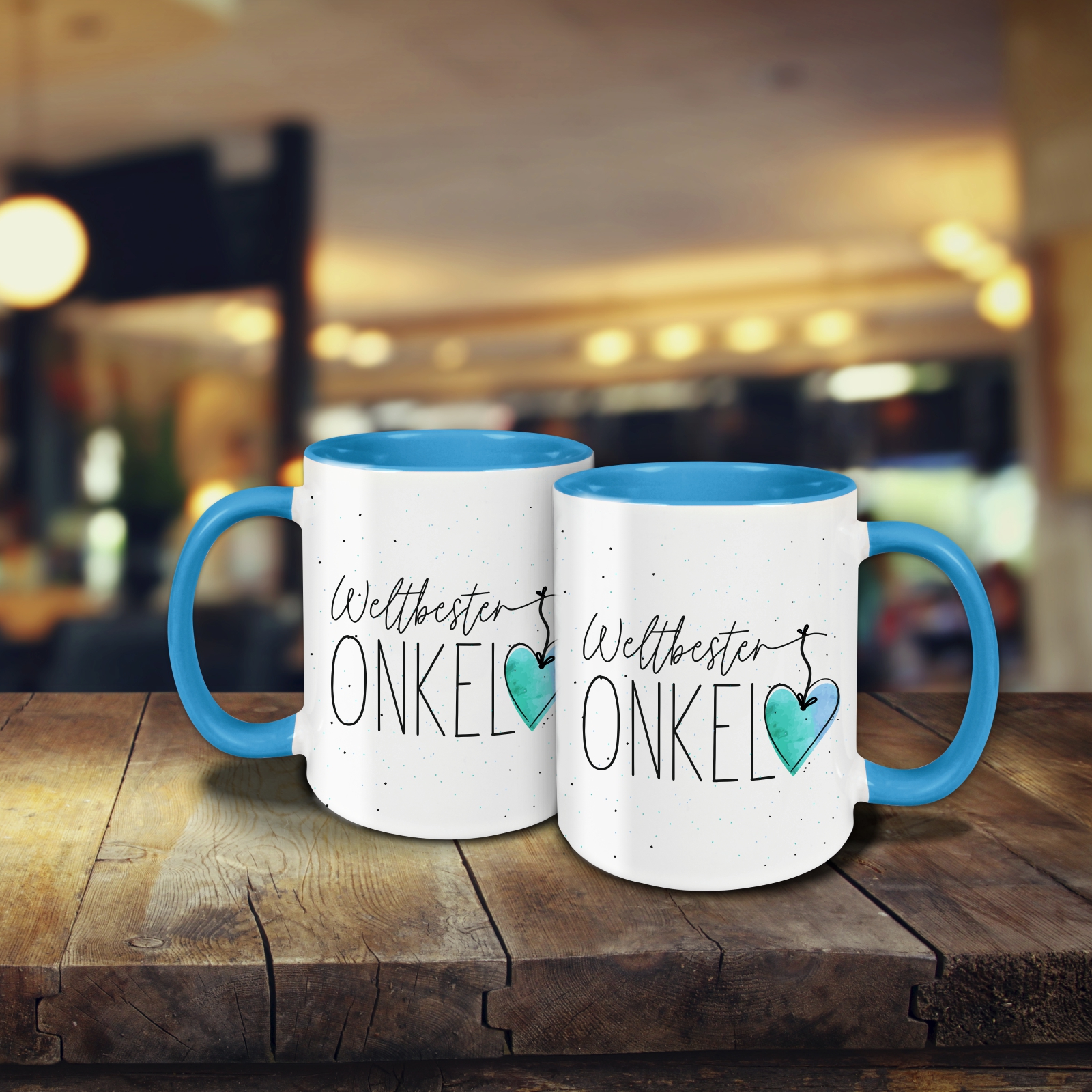 Tasse - Weltbester Onkel hellblau