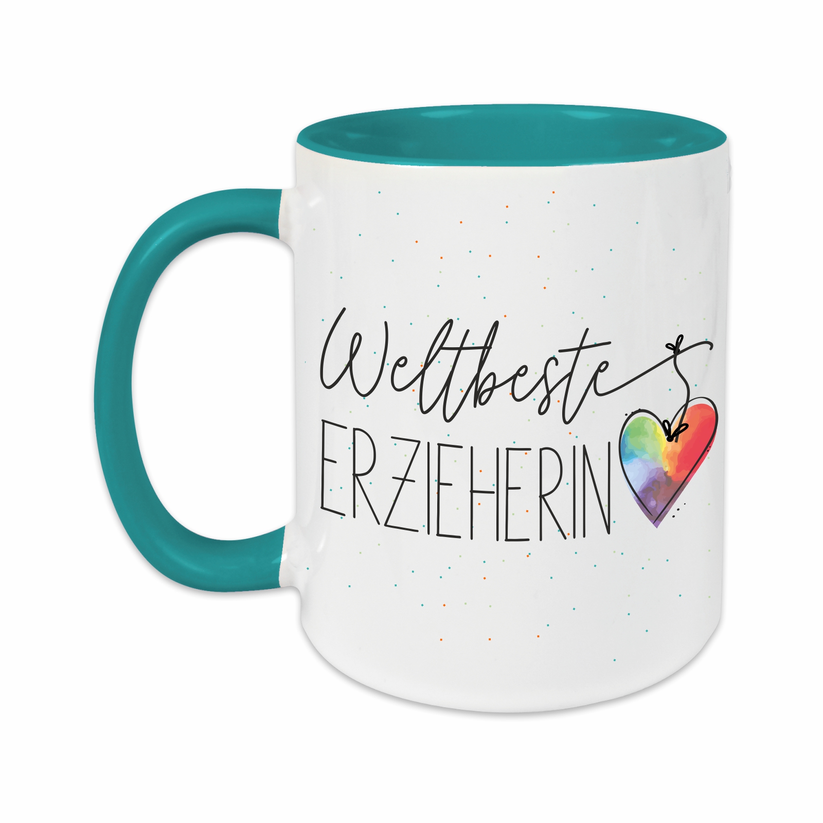 Tasse - Weltbeste Erzieherin türkis