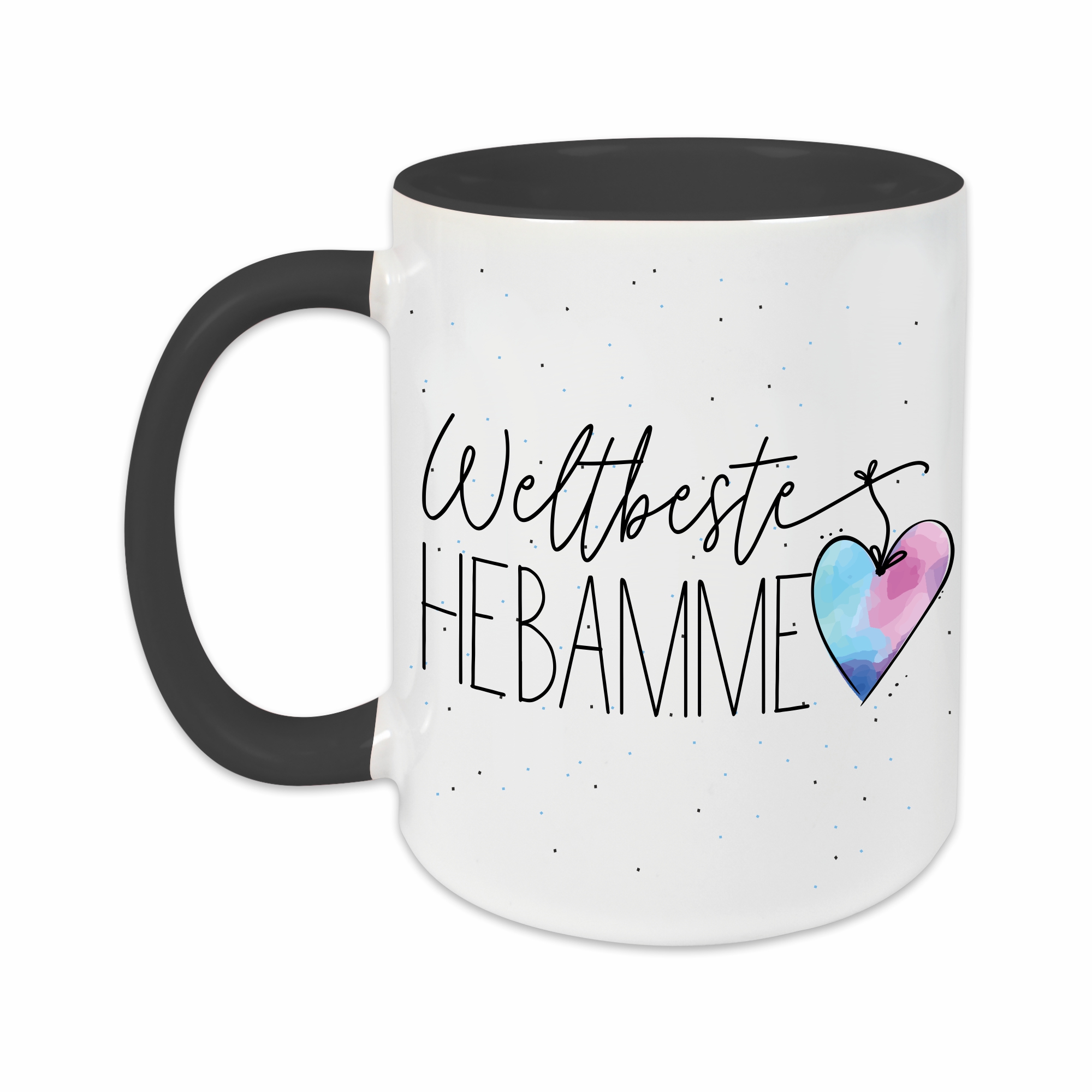 Tasse - Weltbeste Hebamme schwarz