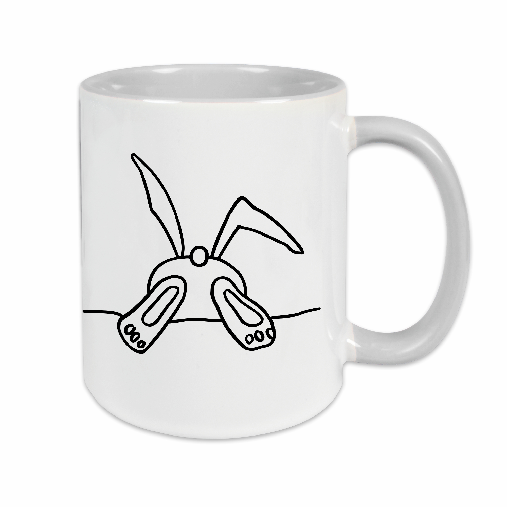 Tasse - Hase grau