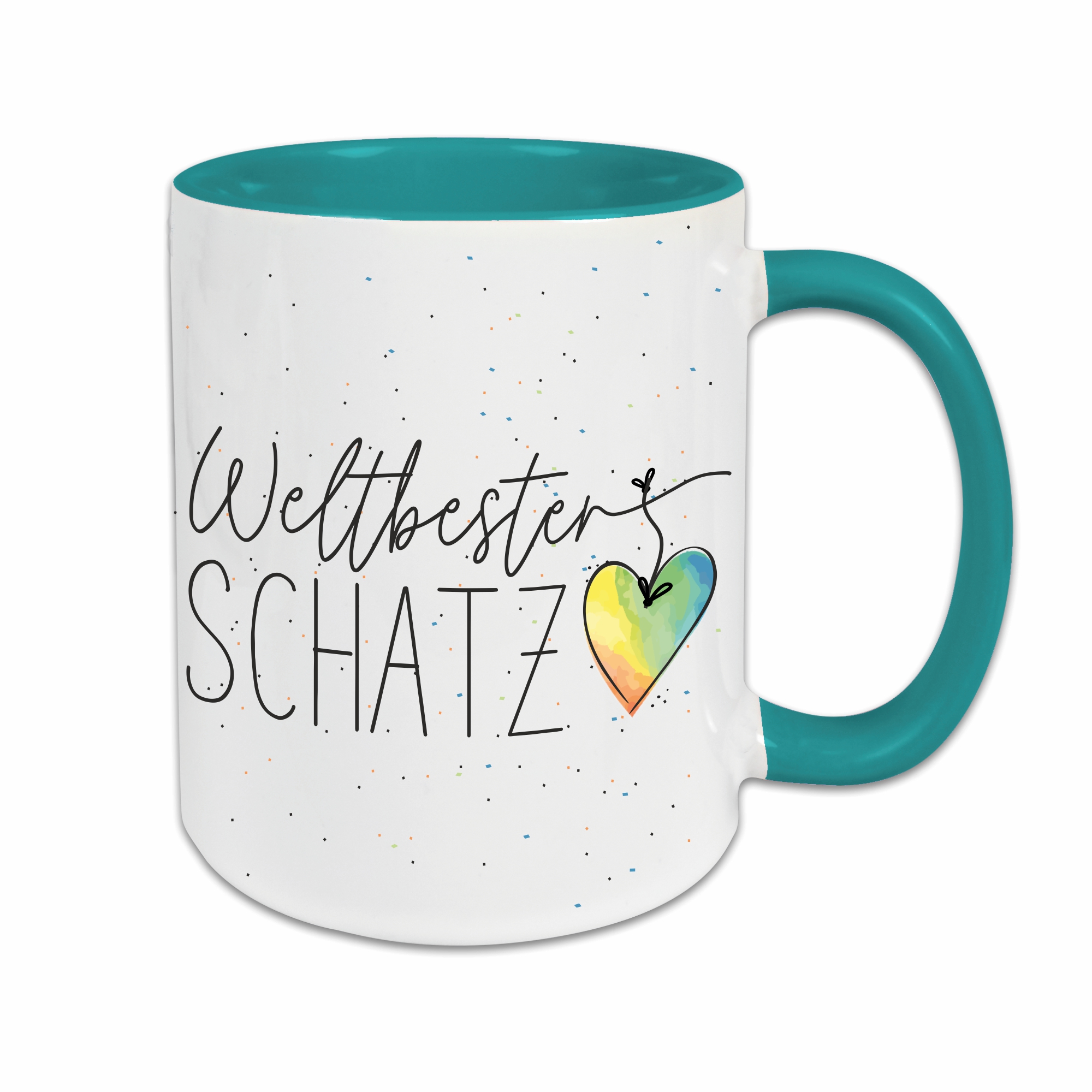 Tasse - Weltbester Schatz türkis