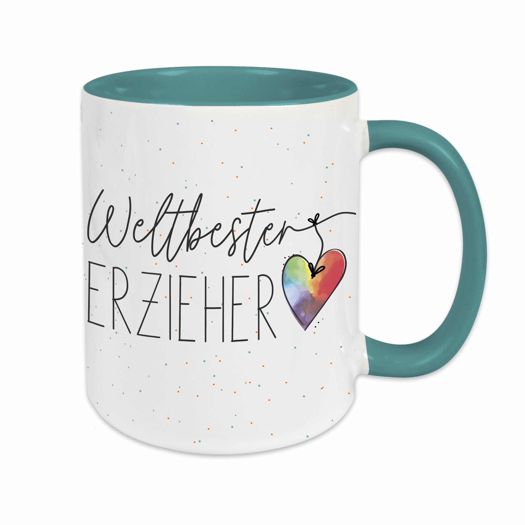 Tasse - Weltbester Erzieher türkis