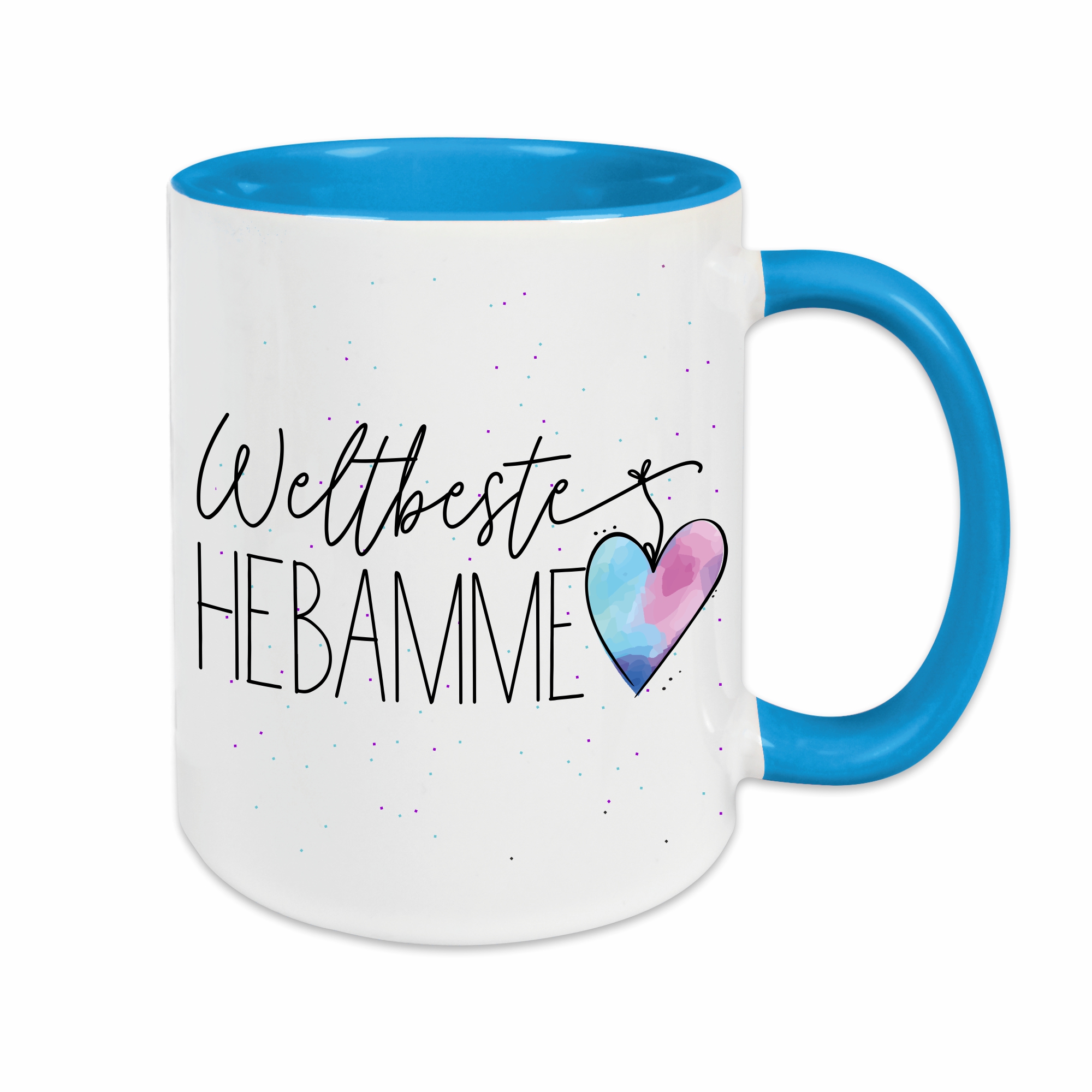 Tasse - Weltbeste Hebamme hellblau