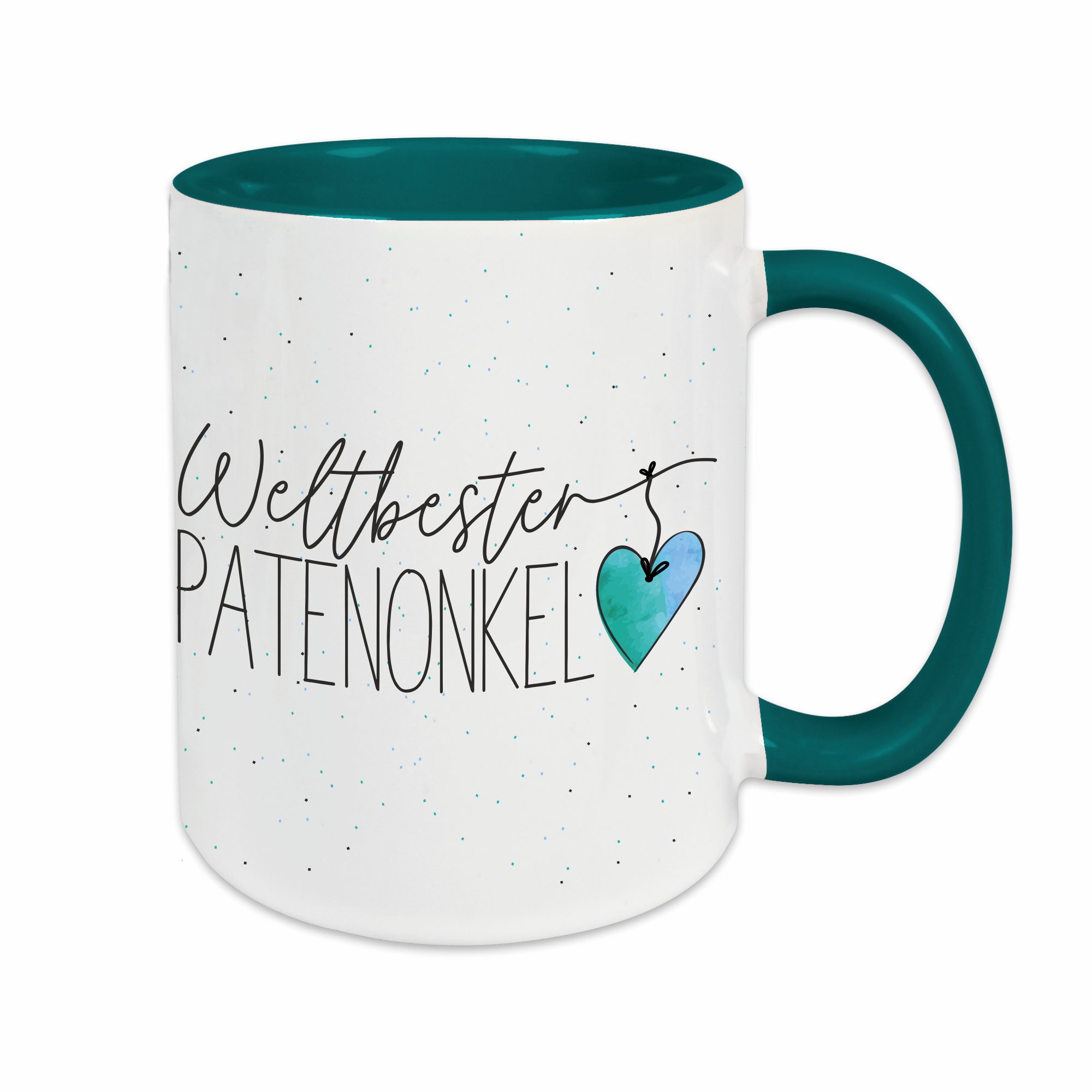 Tasse - Weltbester Patenonkel petrol – Ansicht 1 von 2