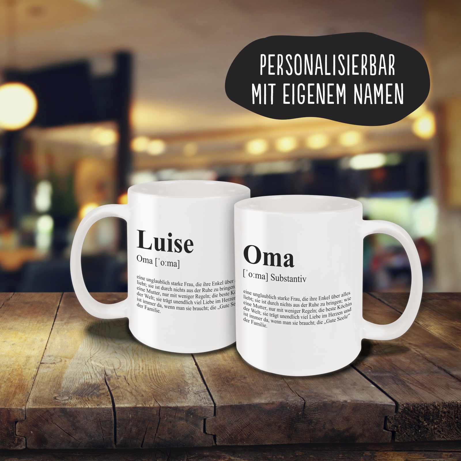 Tasse - Definition Oma weiß