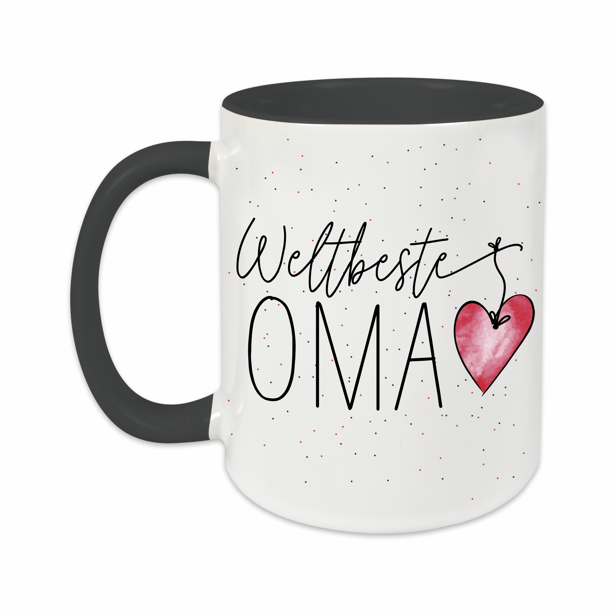 Tasse - Weltbeste Oma schwarz – Ansicht 2 von 2