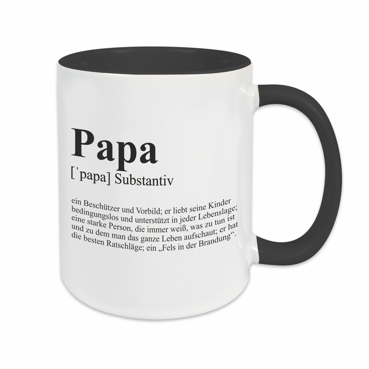 Tasse - Definition Papa schwarz