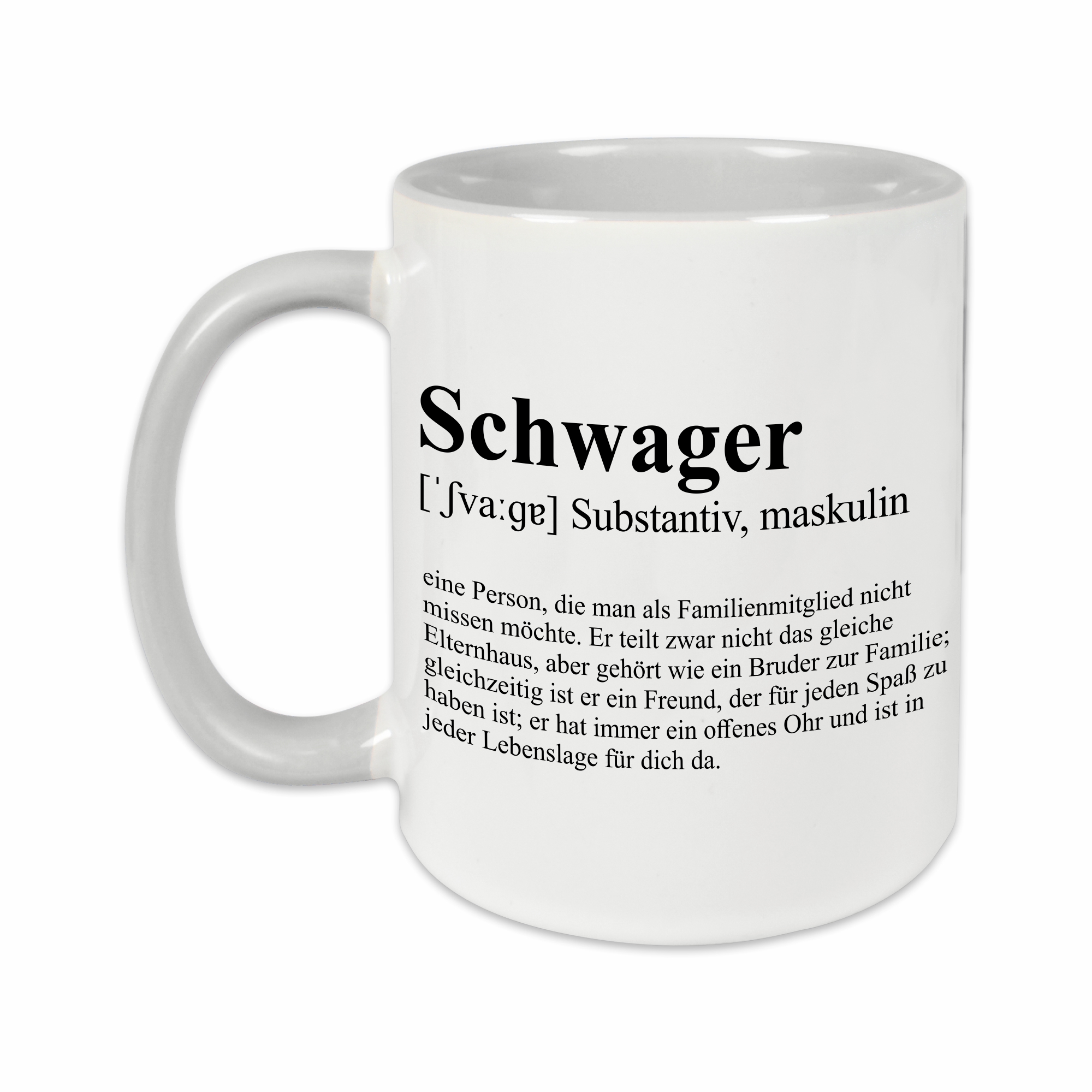 Tasse - Definition Schwager grau ohne Personalisierung – Ansicht 2 von 2