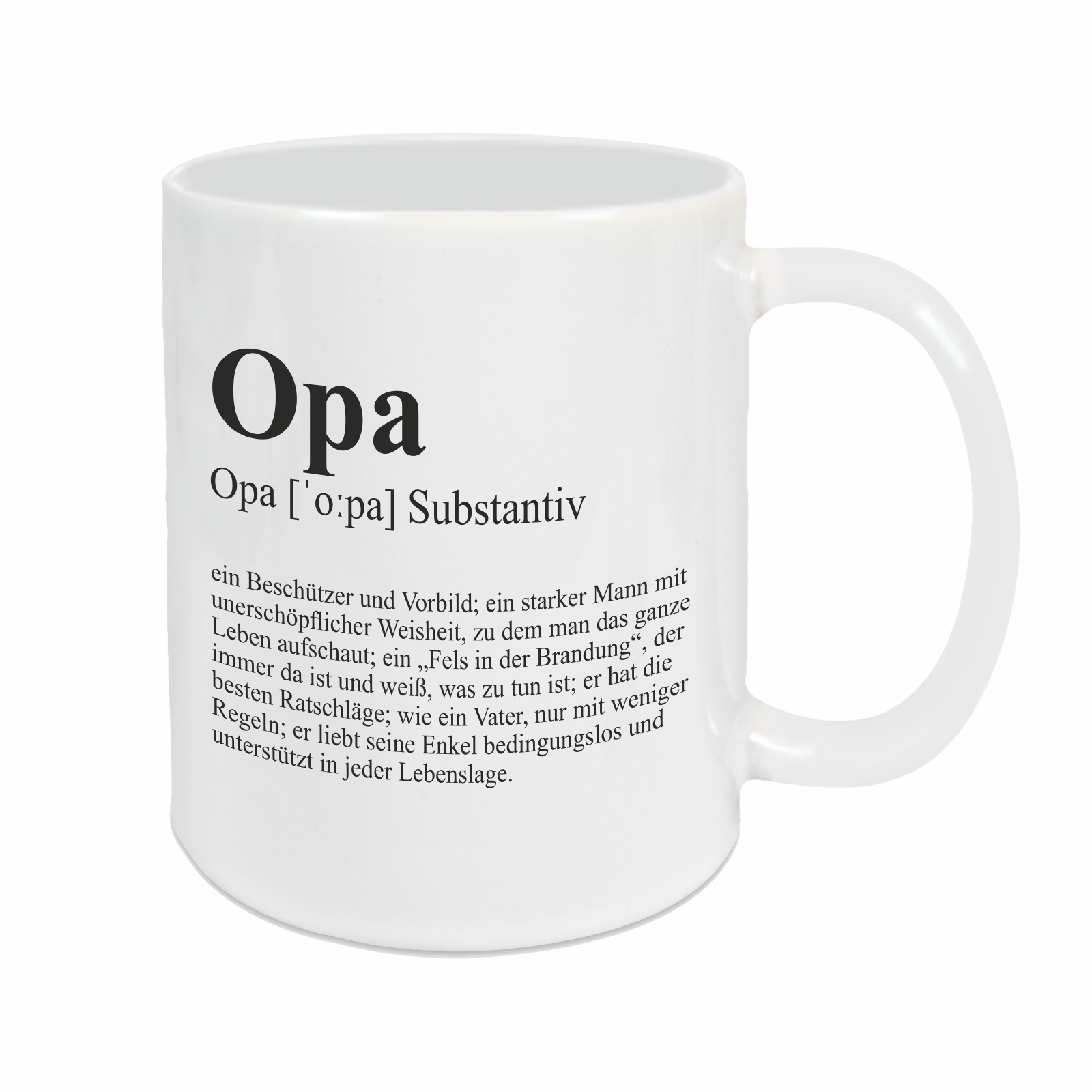 Tasse - Definition Opa weiß