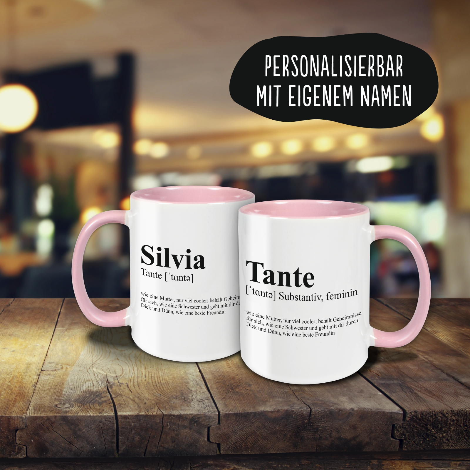 Tasse - Definition Tante rosa