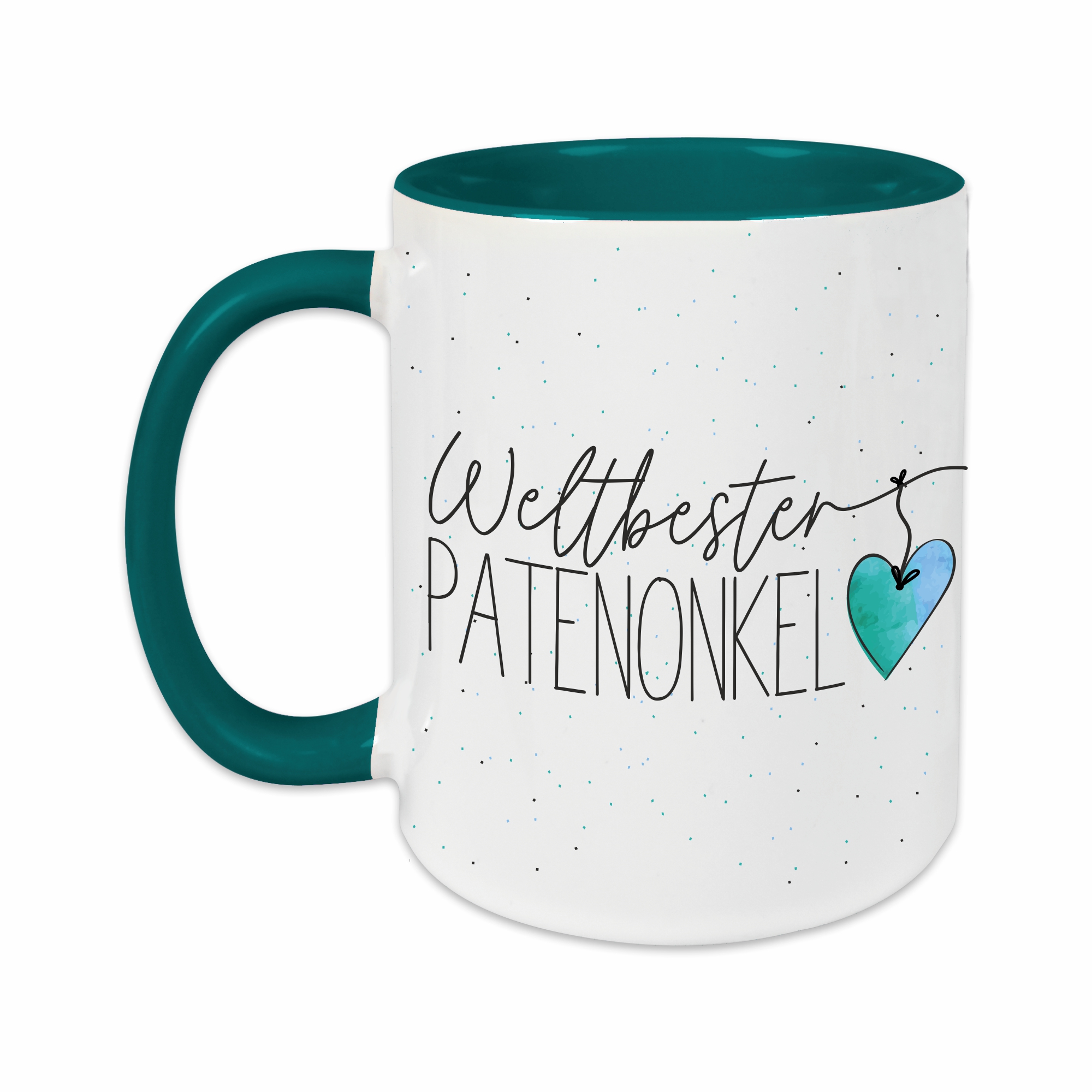 Tasse - Weltbester Patenonkel petrol – Ansicht 2 von 2
