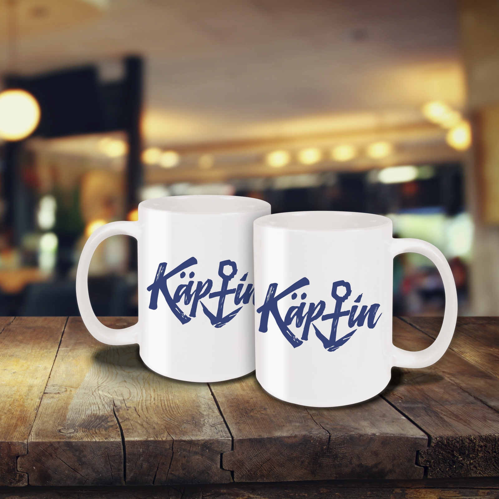 Tasse - Käptin weiß