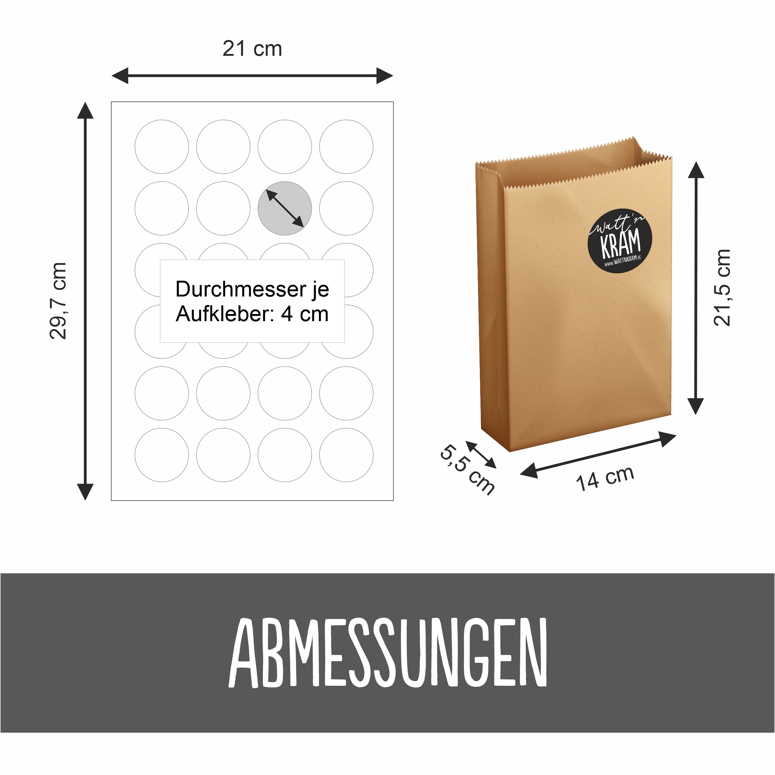 Adventskalender Zahlen Aufkleber - 24 Sticker mit 24 Tüten zum selbst Befüllen - weiss – Ansicht 4 von 4