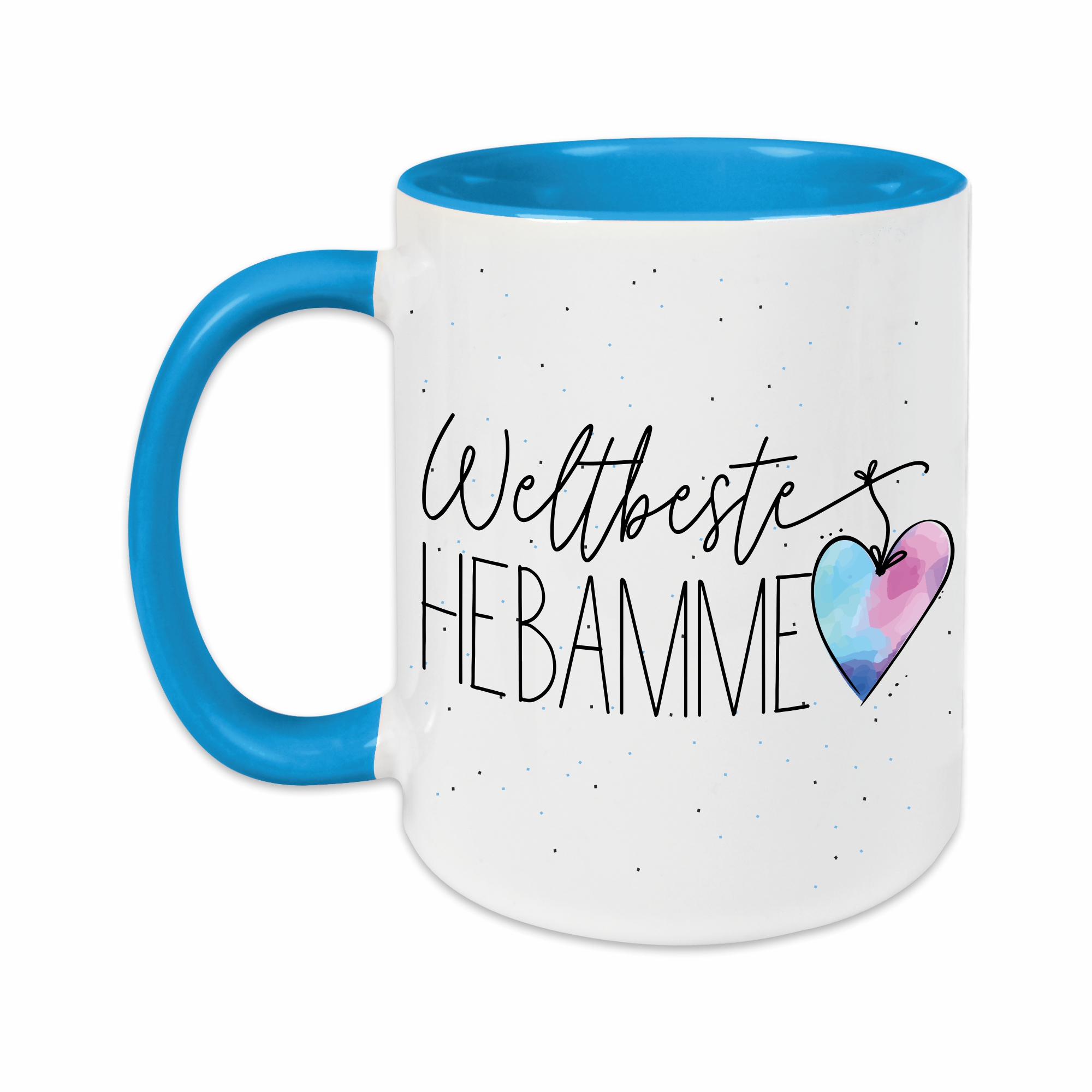Tasse - Weltbeste Hebamme hellblau