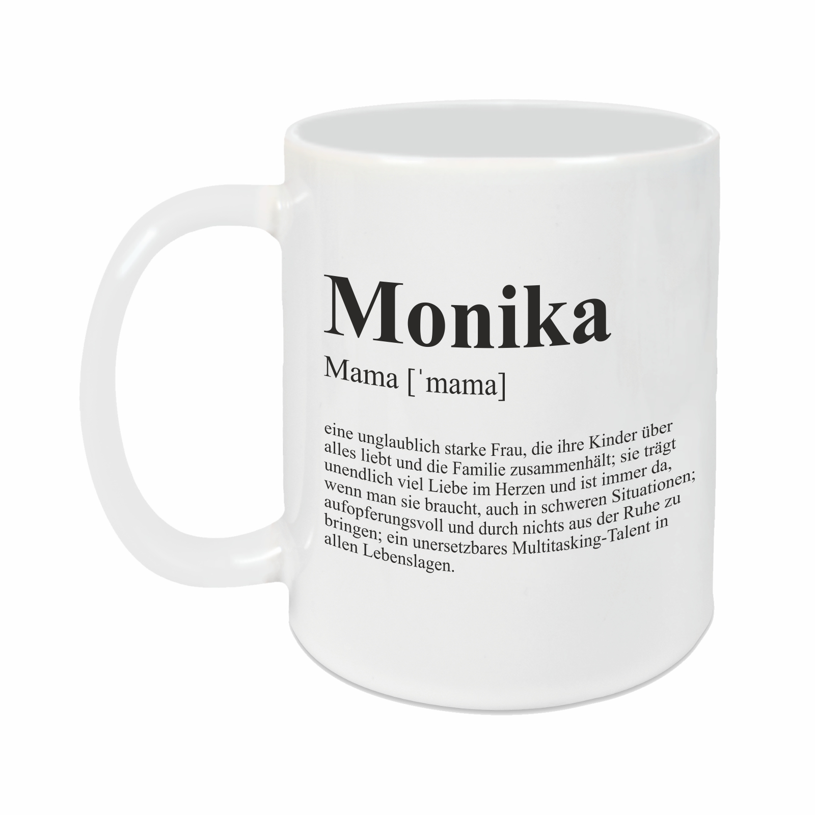 Tasse - Definition Mama weiß personalisiert