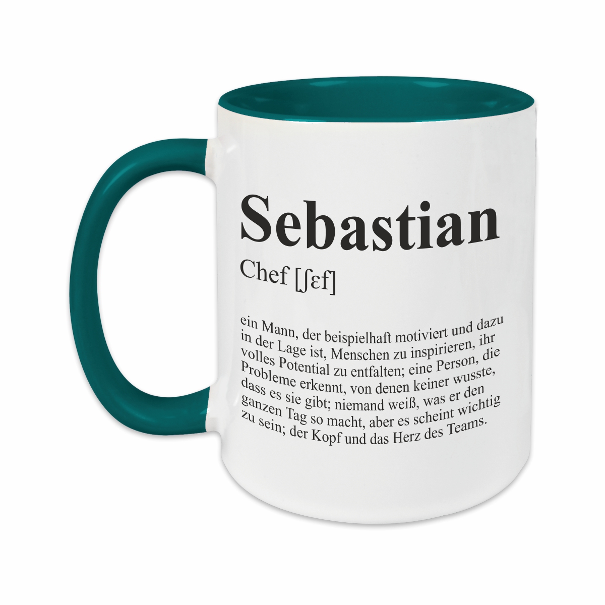 Tasse - Definition Chef petrol personalisiert