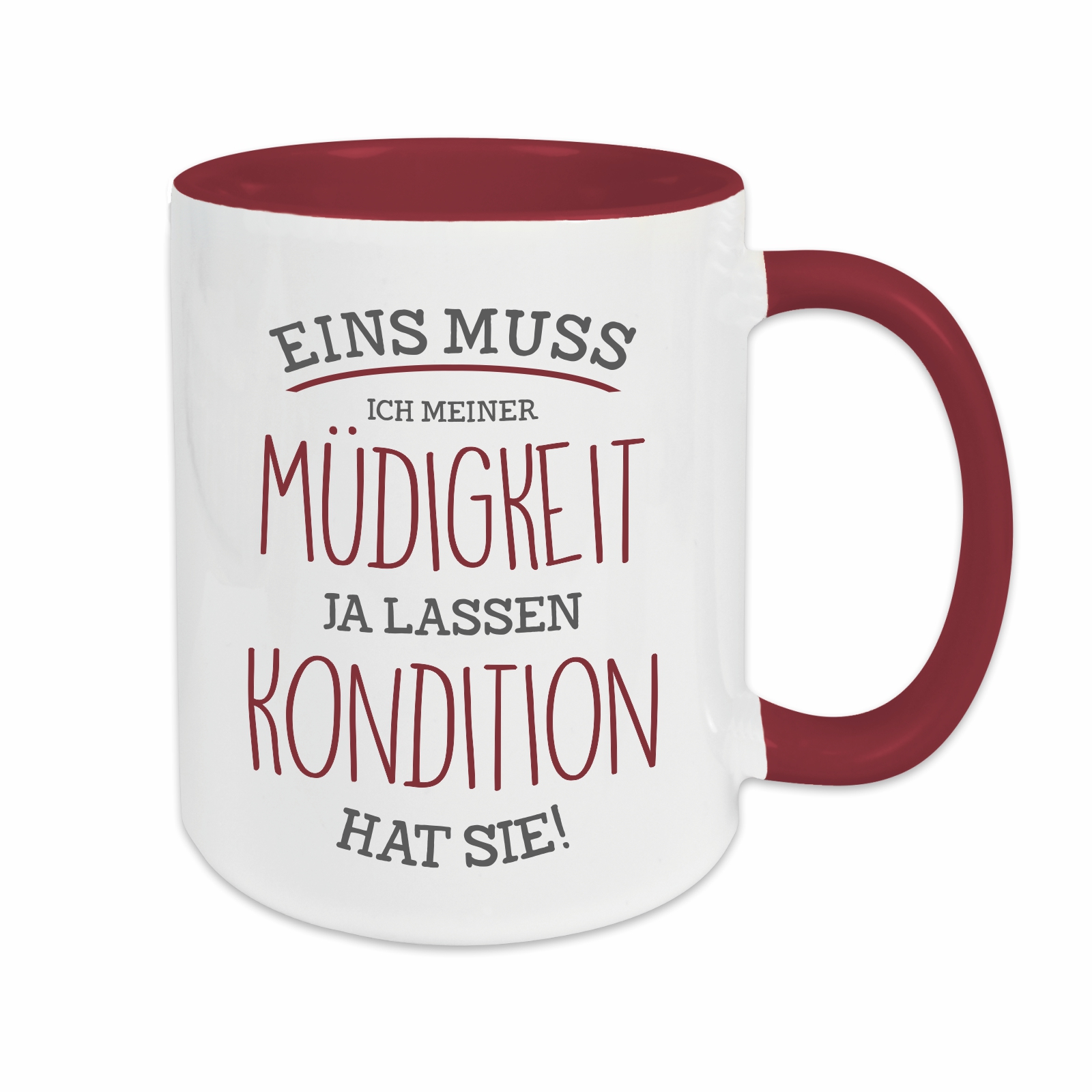 Tasse - Müdigkeit burgund