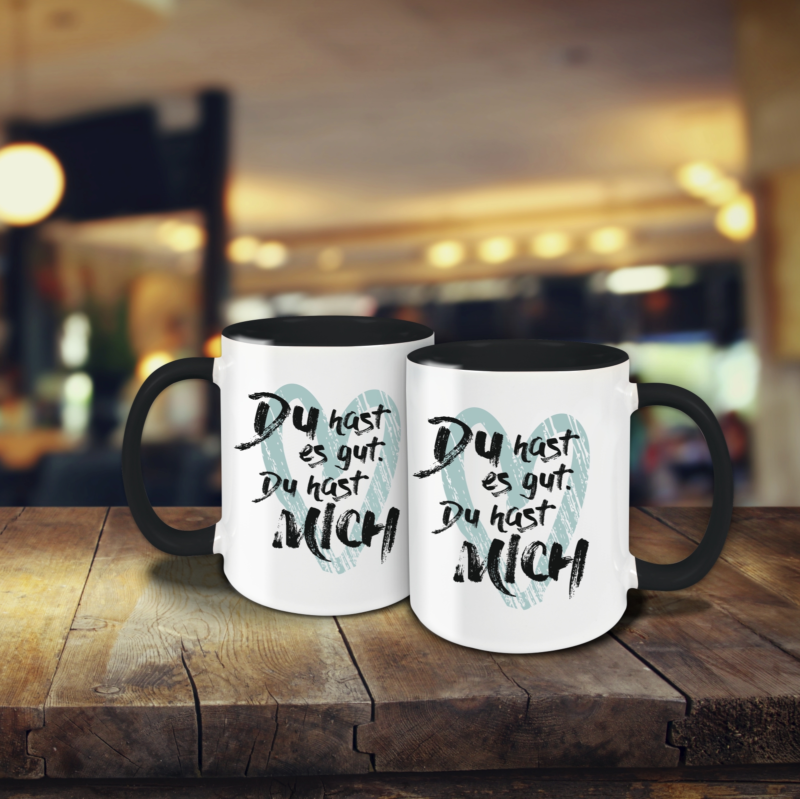 Tasse - Du hast es gut schwarz