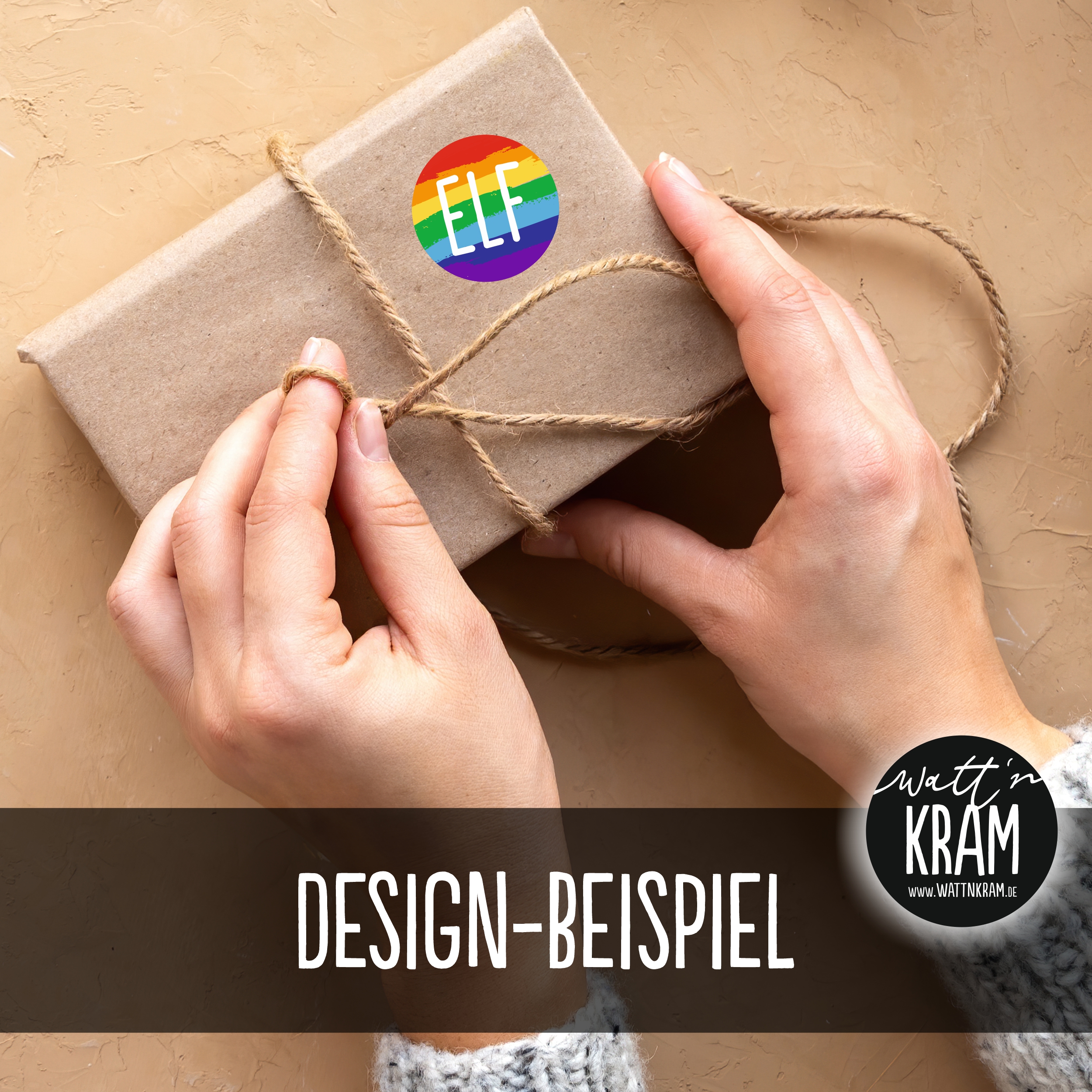 Adventskalender Regenbogen - Aufkleber & Tüten zum selbst Befüllen