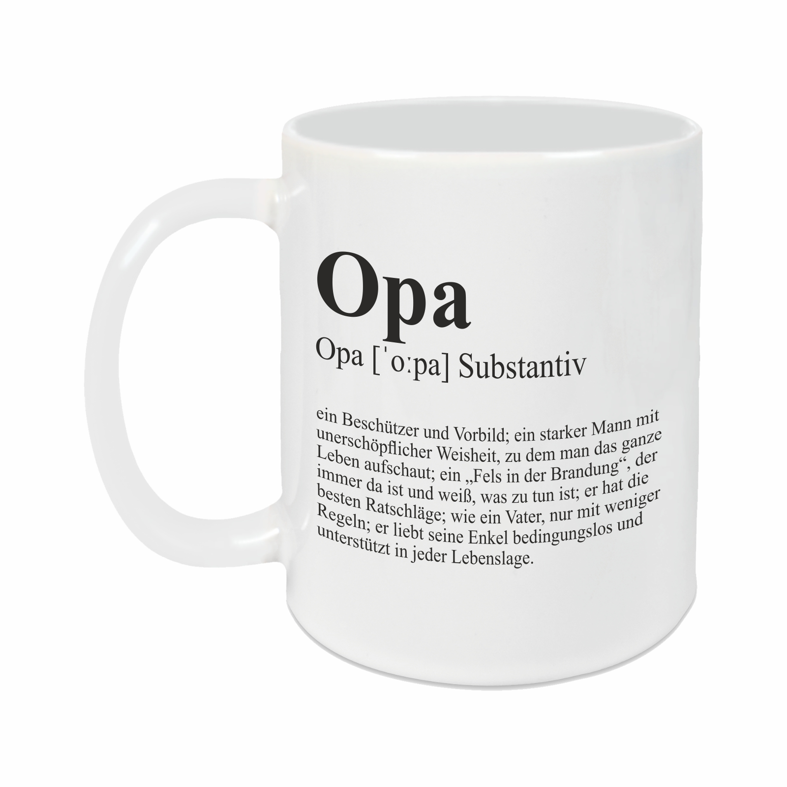 Tasse - Definition Opa weiß