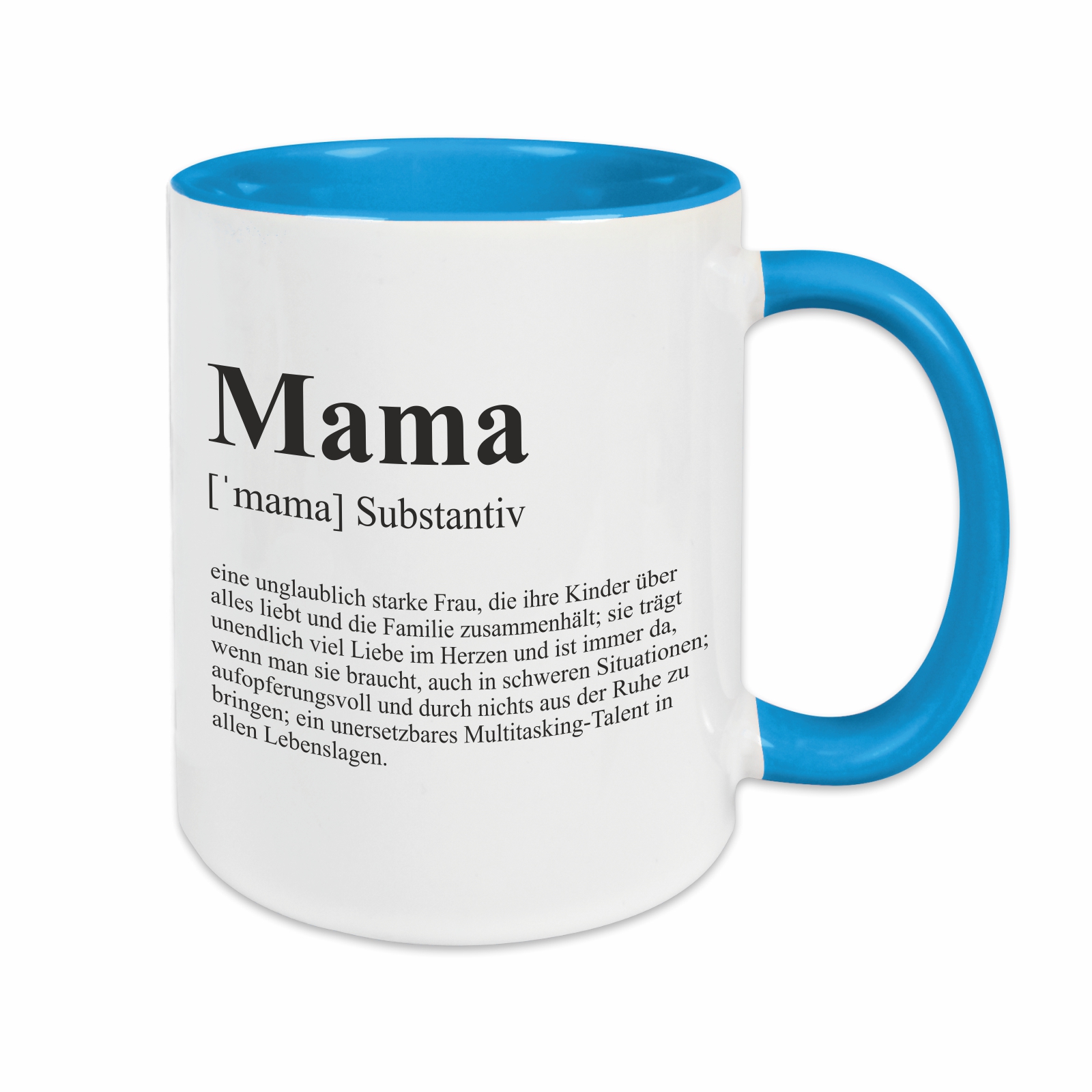 Tasse - Definition Mama hellblau – Ansicht 1 von 3