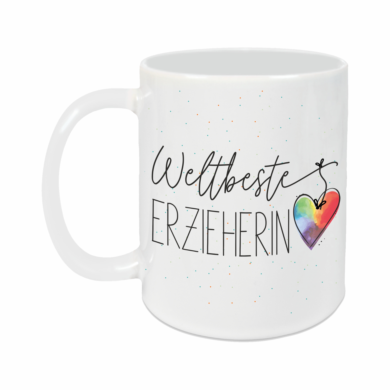 Tasse - Weltbeste Erzieherin weiß – Ansicht 2 von 3