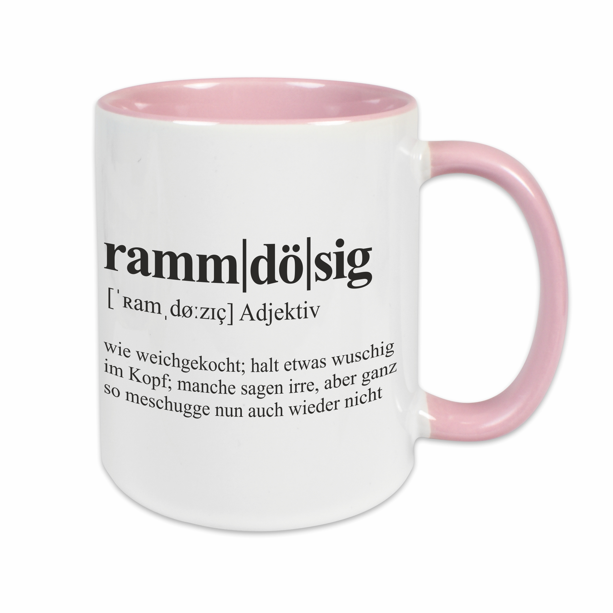 Tasse - Definition Rammdösig rosa