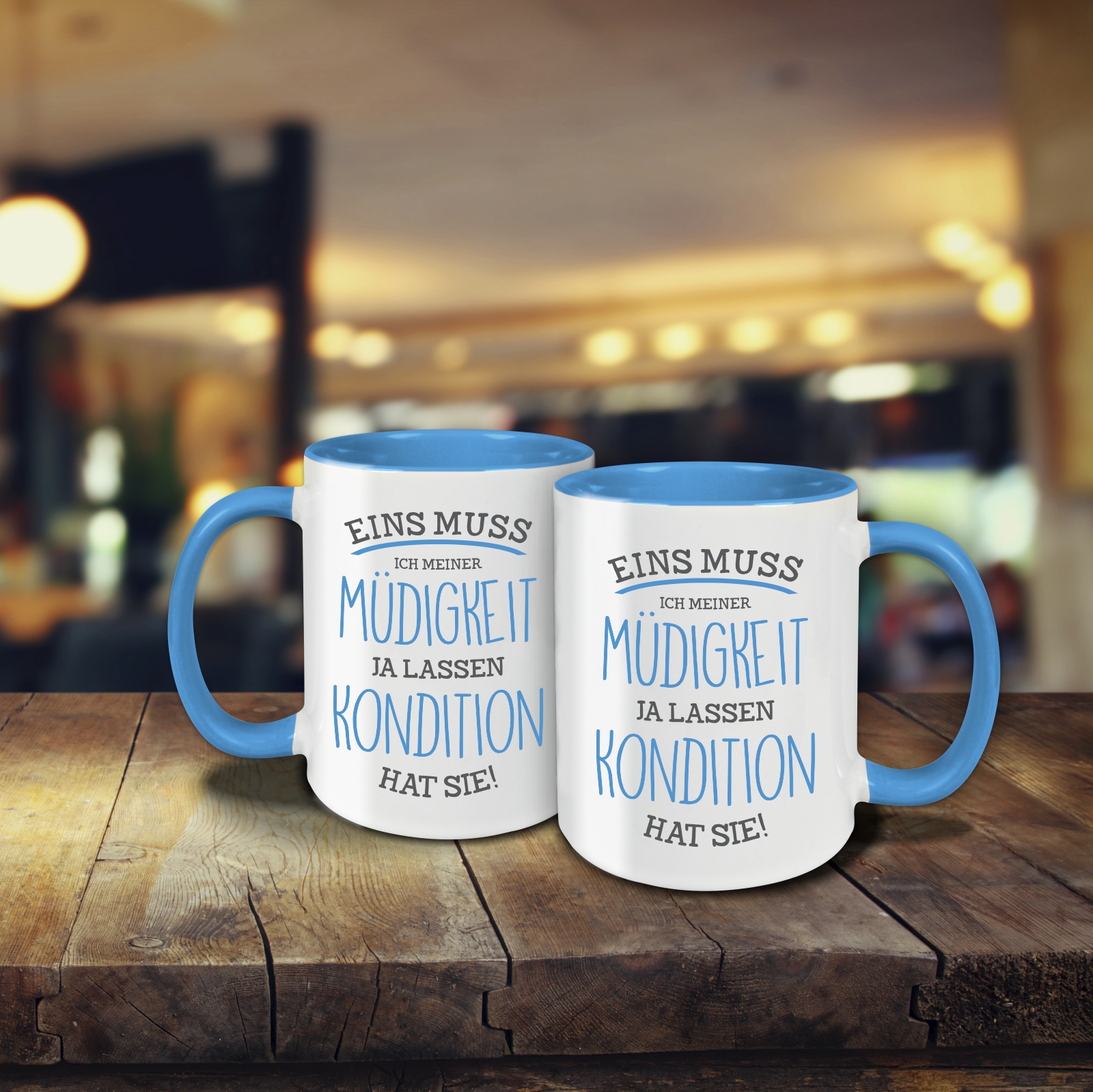 Tasse - Müdigkeit hellblau