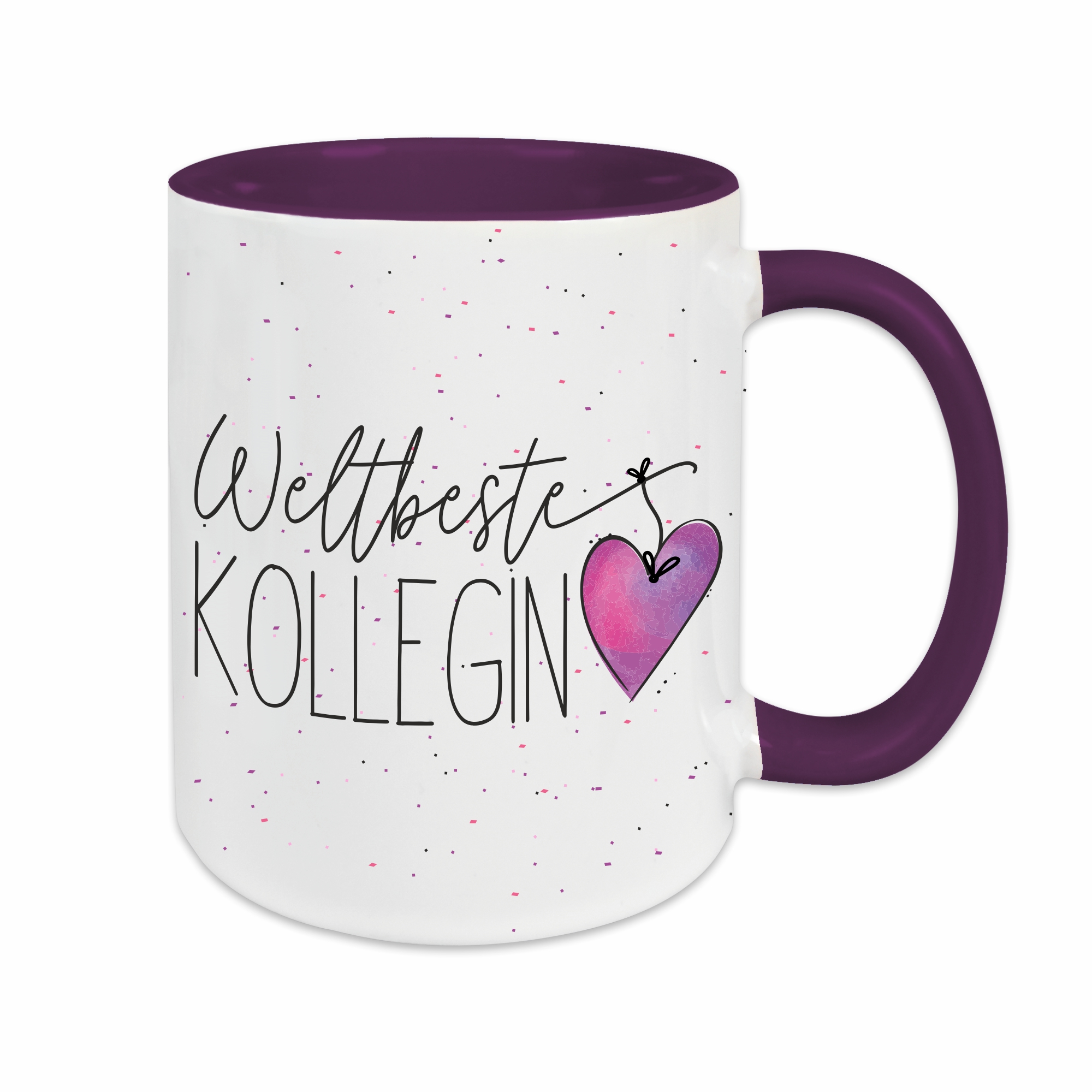 Tasse - Weltbeste Kollegin lila – Ansicht 1 von 2