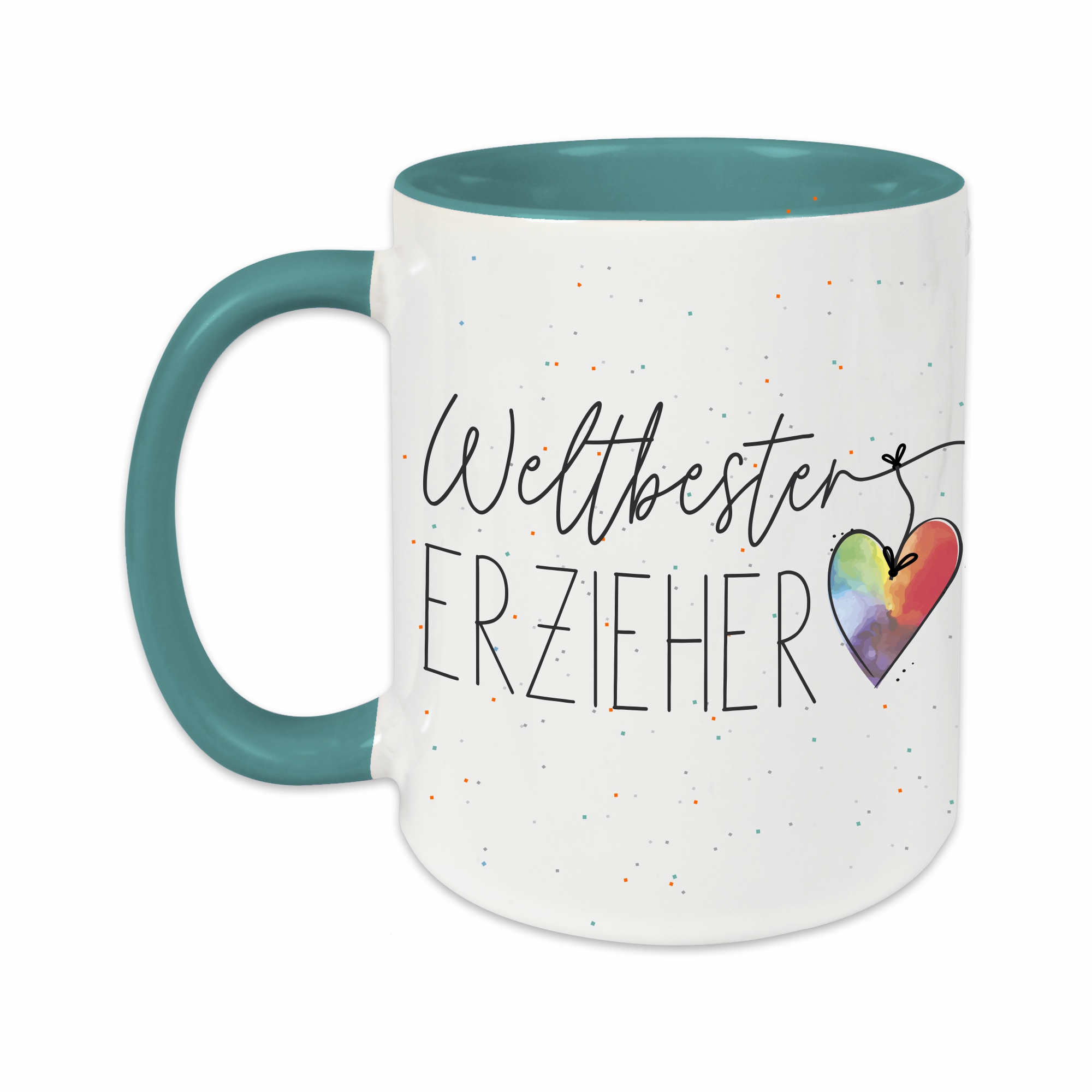Tasse - Weltbester Erzieher türkis