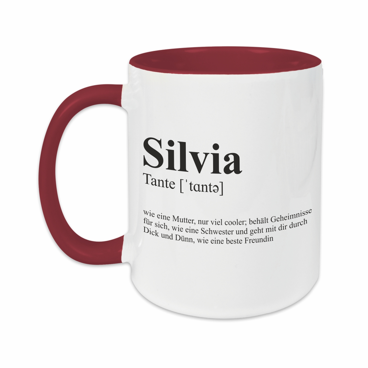 Tasse - Definition Tante burgund personalisiert