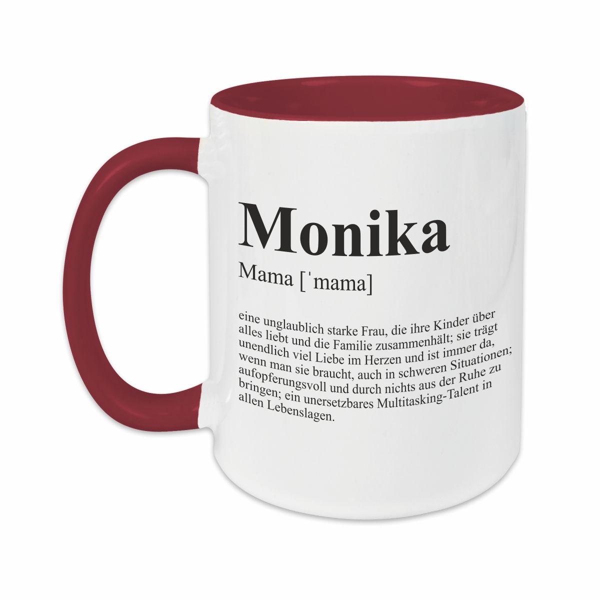 Tasse - Definition Mama burgund personalisiert