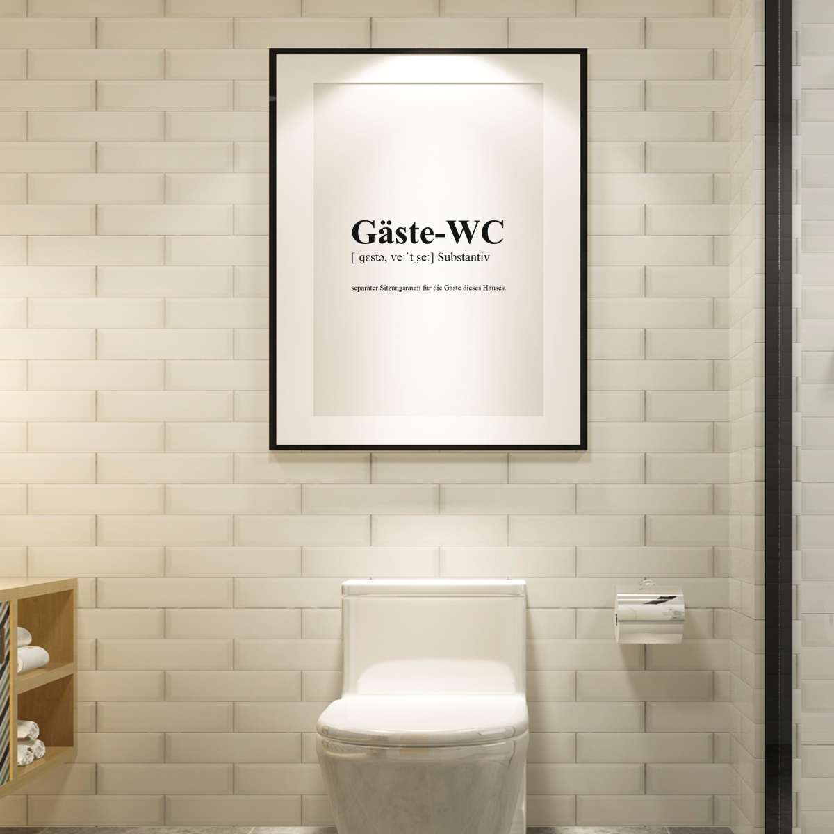 Poster GästeWC Definition Watt'n Kram