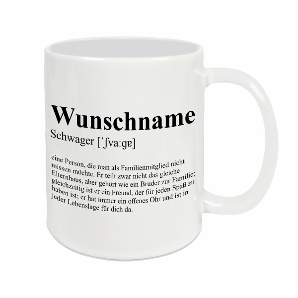 Tasse - Definition Schwager