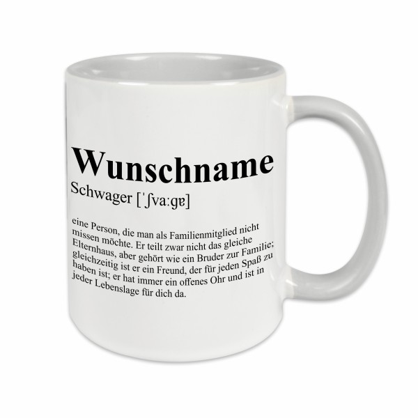 Tasse - Definition Schwager
